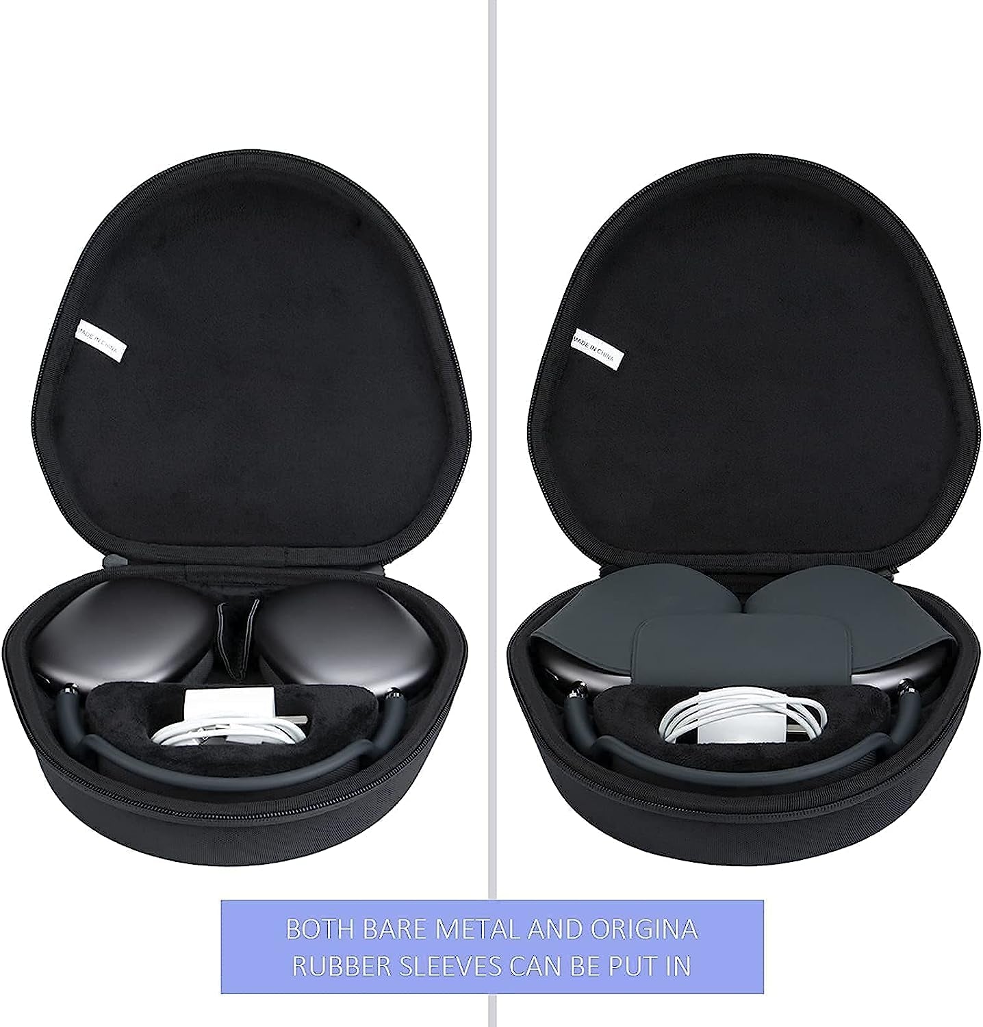 Black + Blue Hard Cases Replacement for Apple Airpods Max Headphone by Co2Crea  co2CREA   