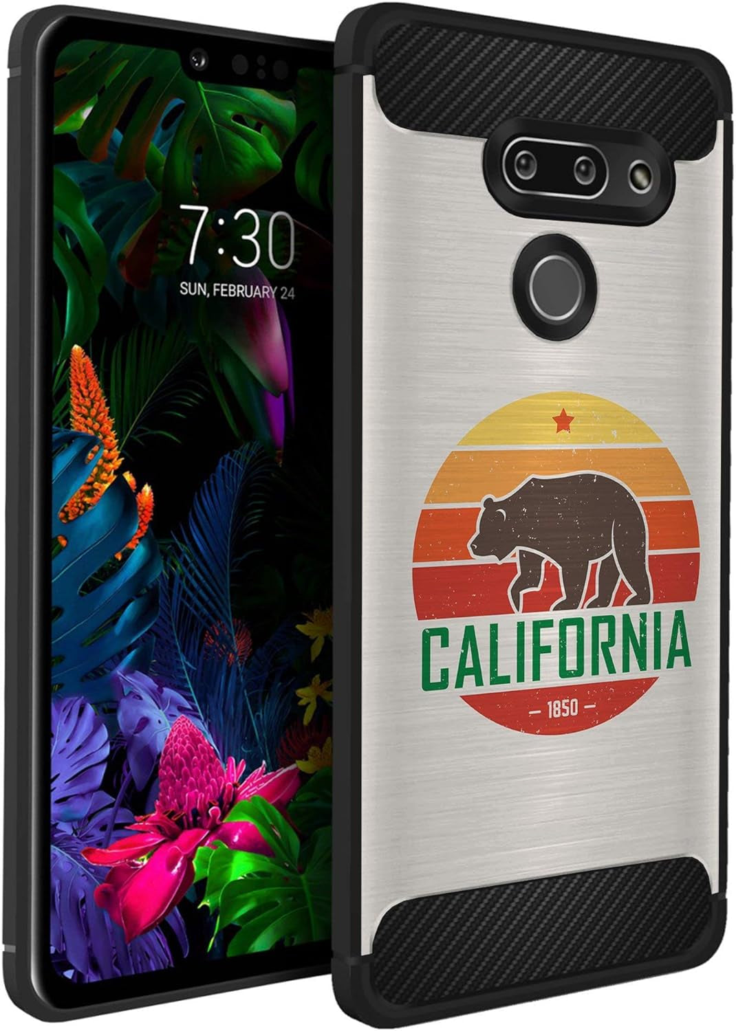 Casesondeck Case Compatible with LG G8 Thinq/Lg G8, Slim Precise Fit TPU Case, Scratch Protection and Unique Design (Don’T Tread on Me)  CasesonDeck California  