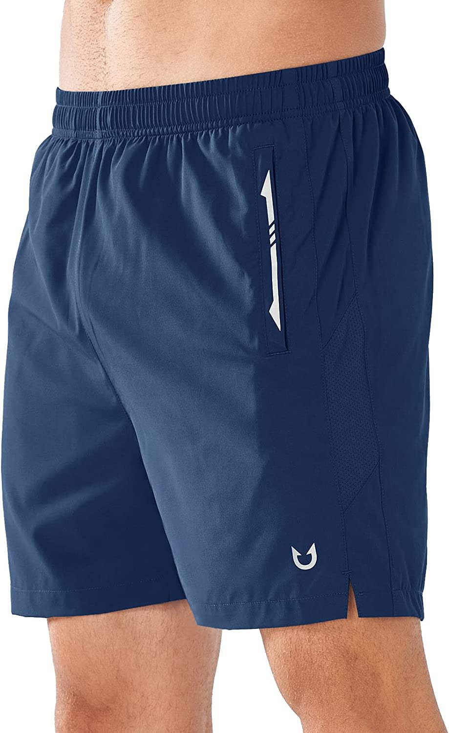 NORTHYARD Men'S Running Athletic Shorts 5 Inch Workout Gym Tennis Quick Dry Short for Active Training with Zipper Pockets  NORTHYARD Darkblue 5 inch XX-Large