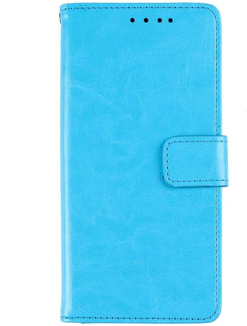 Phone Case for Sony Xperia Xa,Smooth Leather Flip Wallet Case with Card Slot,Stand Holder and Magnetic Closure,Sony Xperia XA Leather Case Cover  SJK-MKS Light Blue Sony Xperia Xa 