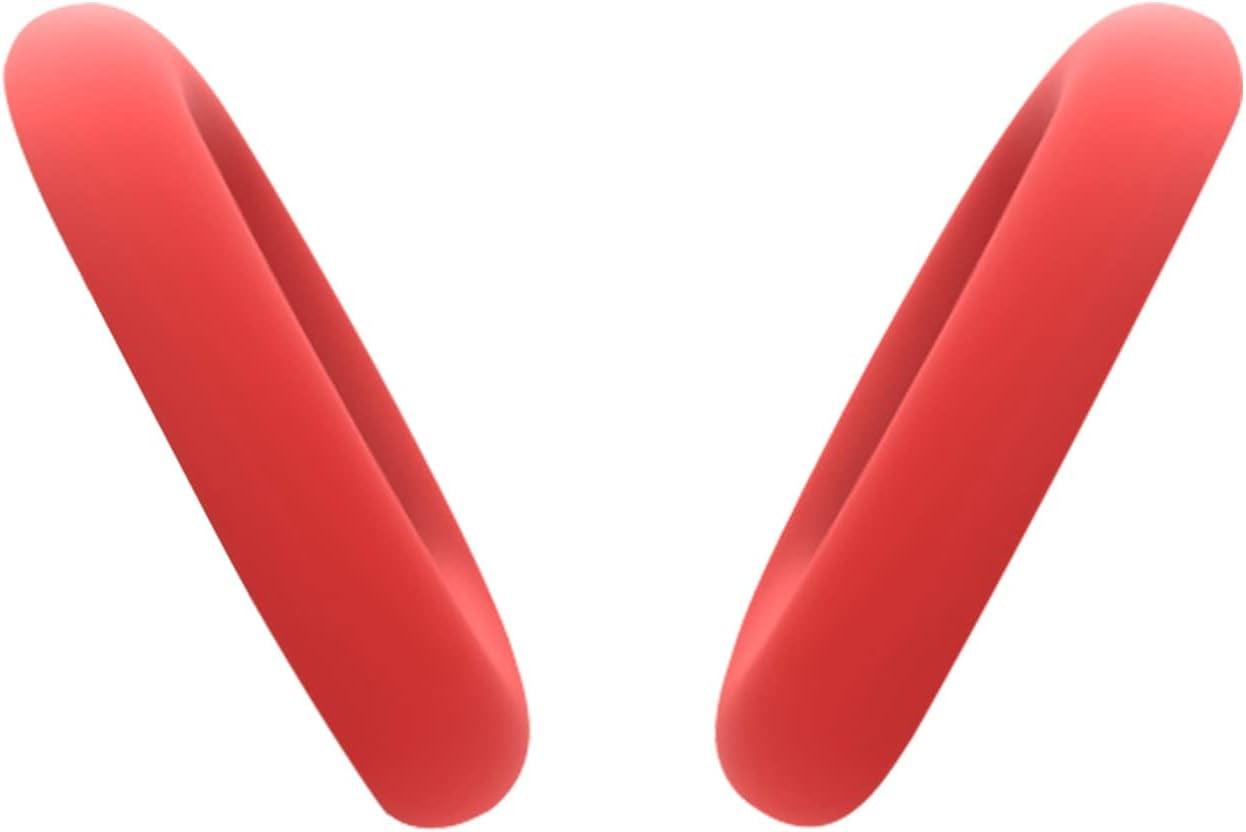 Replacement Soft Silicone Earpads Internal Ear Pads Cushions Protectors Covers Accessories Compatible with Apple Airpods Max Headphones (Red)  CONVELIFE   