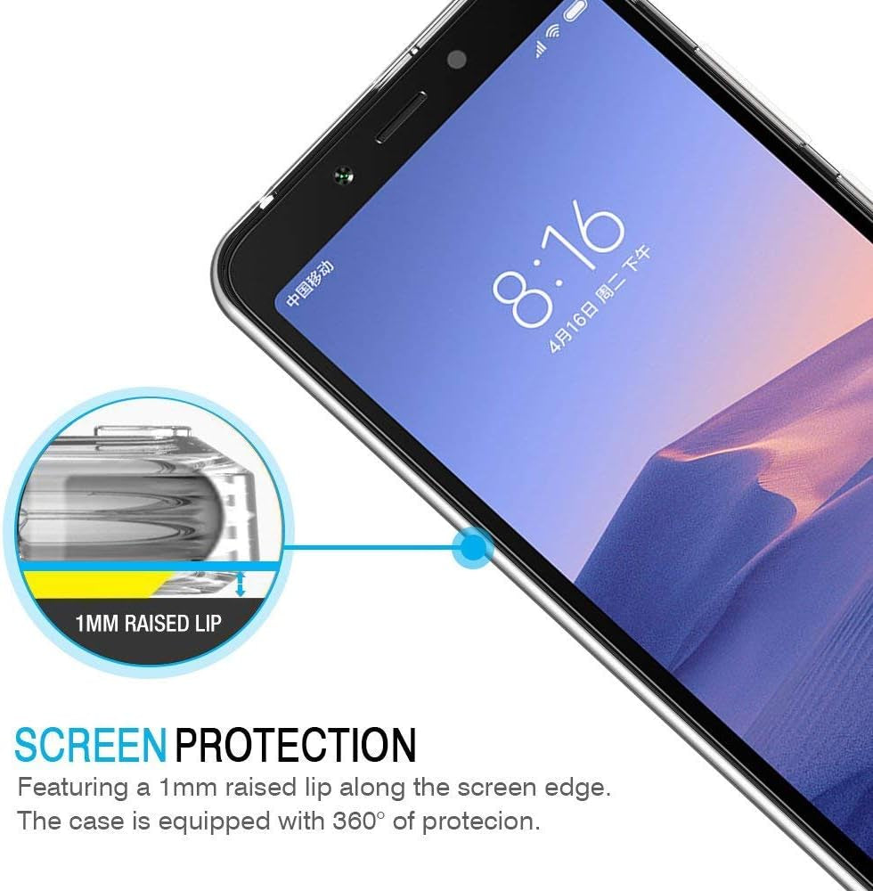 Maijin Case for Xiaomi Redmi 6 (5.45 Inch) Soft TPU Rubber Gel Bumper Transparent Back Cover  MaiJin   