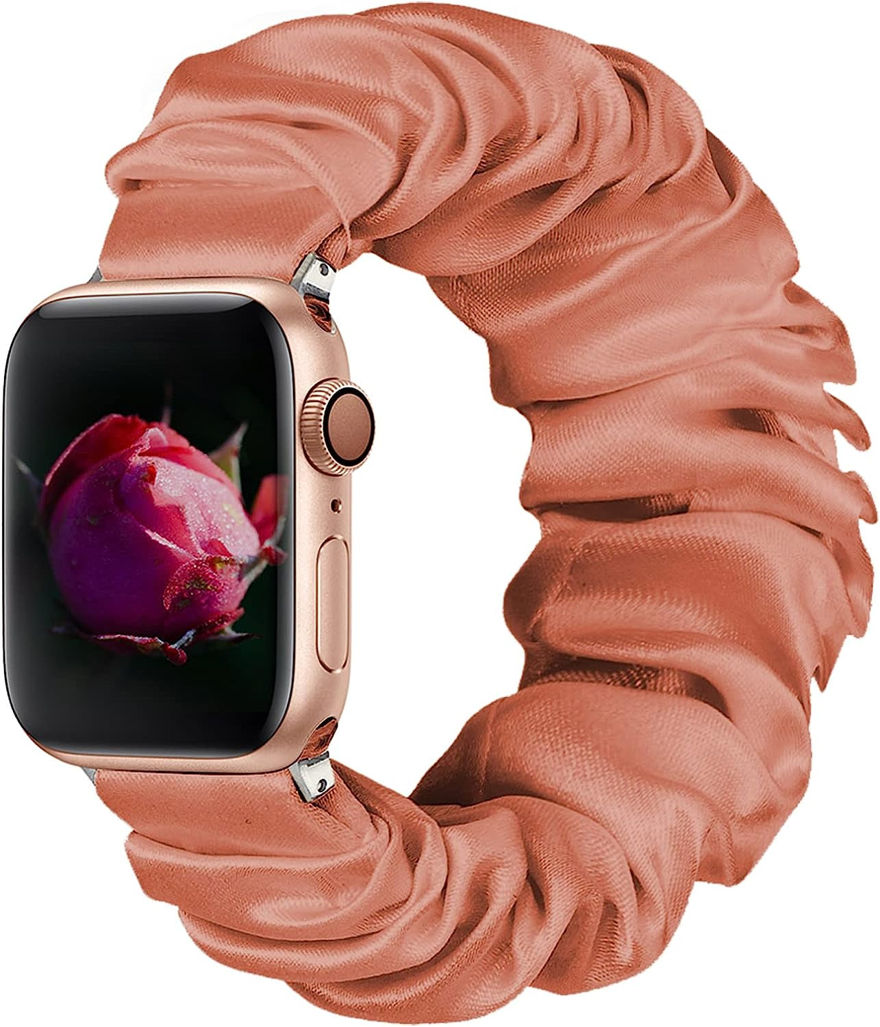 BMBMPT Scrunchie Elastic Watch Band Compatible with Apple Watch Band 38Mm 40Mm 41Mm 42Mm 44Mm 45Mm Cloth Soft Pattern Printed Fabric Wristband for Iwatch Series 8 7 6 5 4 3 2 1 SE  BMBMPT   