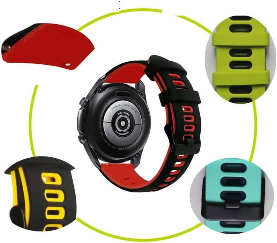 TWRQA Sport Silicone Bands for Garmin Venu 2 Plus/Sq Wrist Straps for Forerunner 245 645M 158 55 Vivoactive 4 3 Music 20MM/22MM  TWRQA   