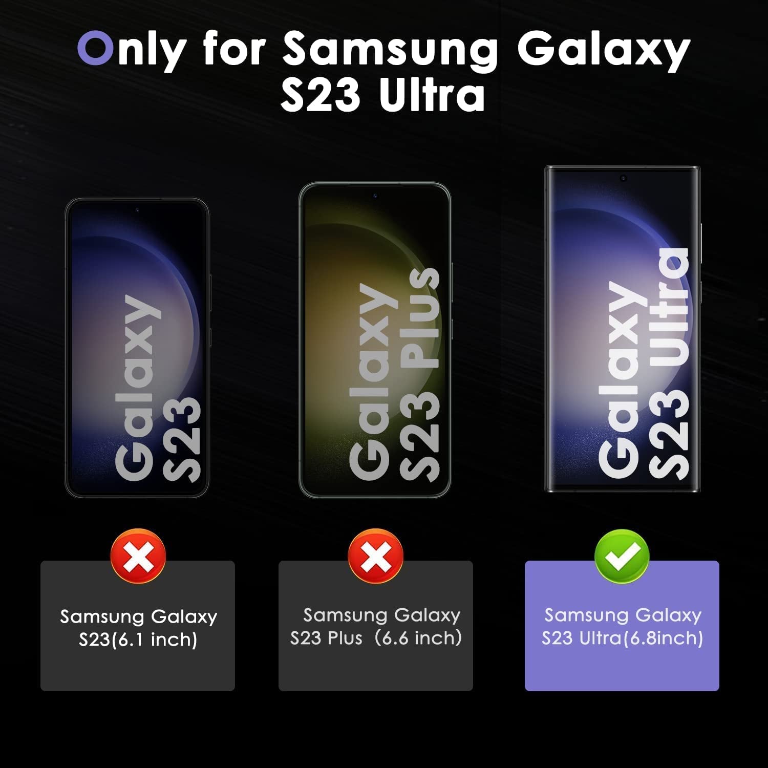 CYCFAIML [2+2 for Samsung Galaxy S23 Ultra Tempered Glass Privacy Screen Protector 6.8 Inch with Camera Lens Protector Tempered Glass, [Fingerprint Unlock], anti Scratch, anti Spy, Case Friendly  CYCFAIML   