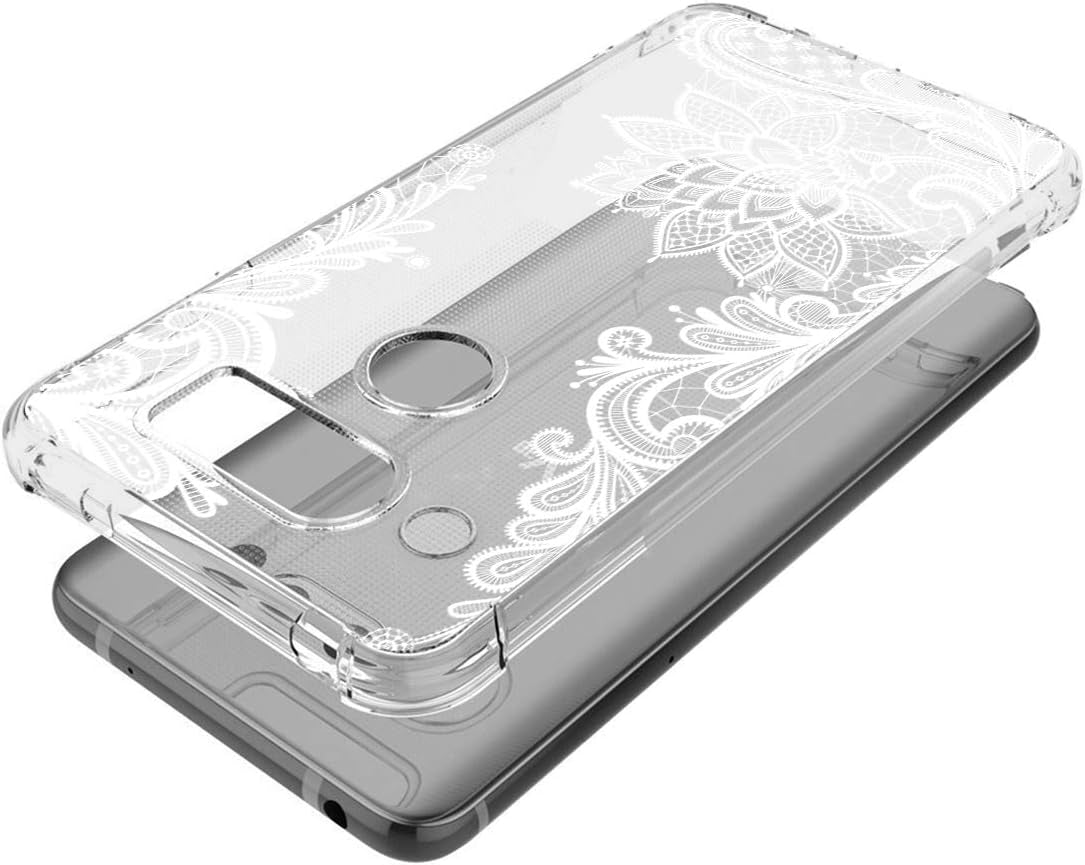 Sidande for LG V30 Case, Shockproof Clear Floral Soft Flexible TPU Slim Phone Case Cover for LG V30, for LG V30S,For LG V30 Plus,For LG V35,For LG V35 Thinq 2017 Release (Mandala)  Sidande   