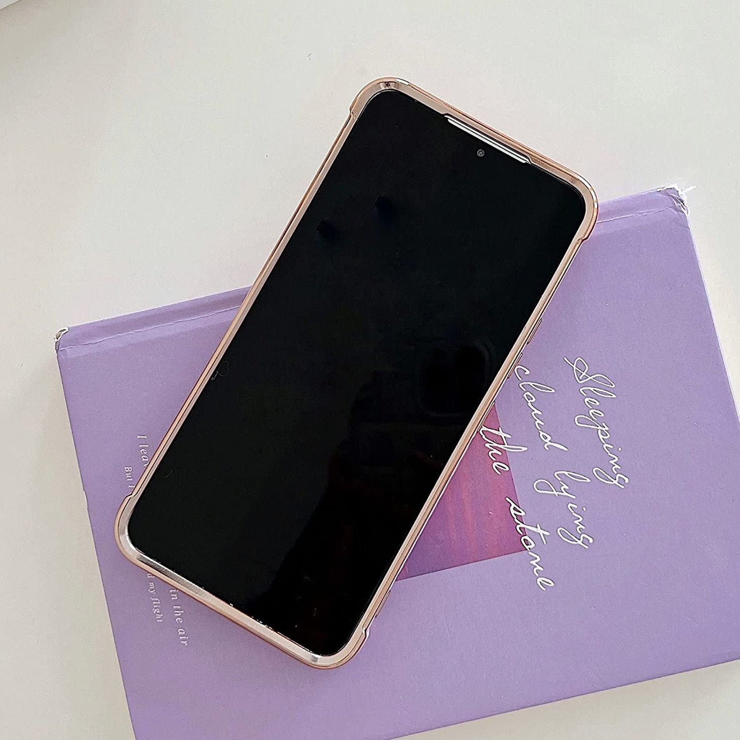 Phylla Compatible with Samsung Galaxy S21+ plus 6.7” 5G Case,Luxury Plating Cute Love Heart Side Small Pattern Phone Case,Full Camera Protection Soft Silicone Shockproof Bumper Cover (Pink)  phylla   