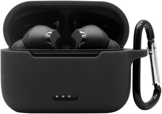 Claiol Silicone Case for TOZO NC2, Premium Shockproof Protective TOZO NC2 Case Cover with Keychain. (Black)  CLAIOL   