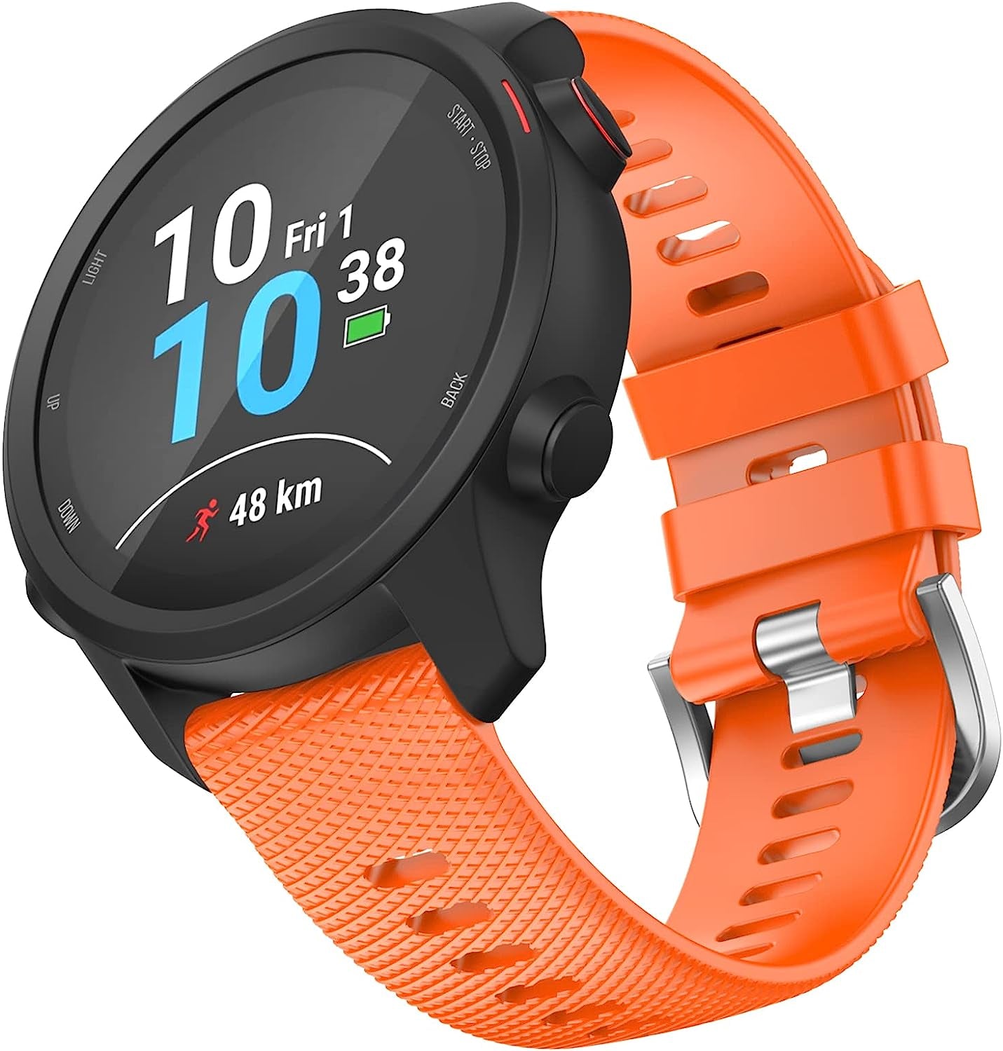 OVERSTEP Compatible with Garmin Vivoactive 3, Venu 2 Plus, Venu SQ Band, 20Mm Wrist Strap Quick Release Waterproof Soft Silicone Bands for Vivoactive 3 Music, Vivomove Hr, Forerunner 645/245 Music Smartwatch  OVERSTEP   