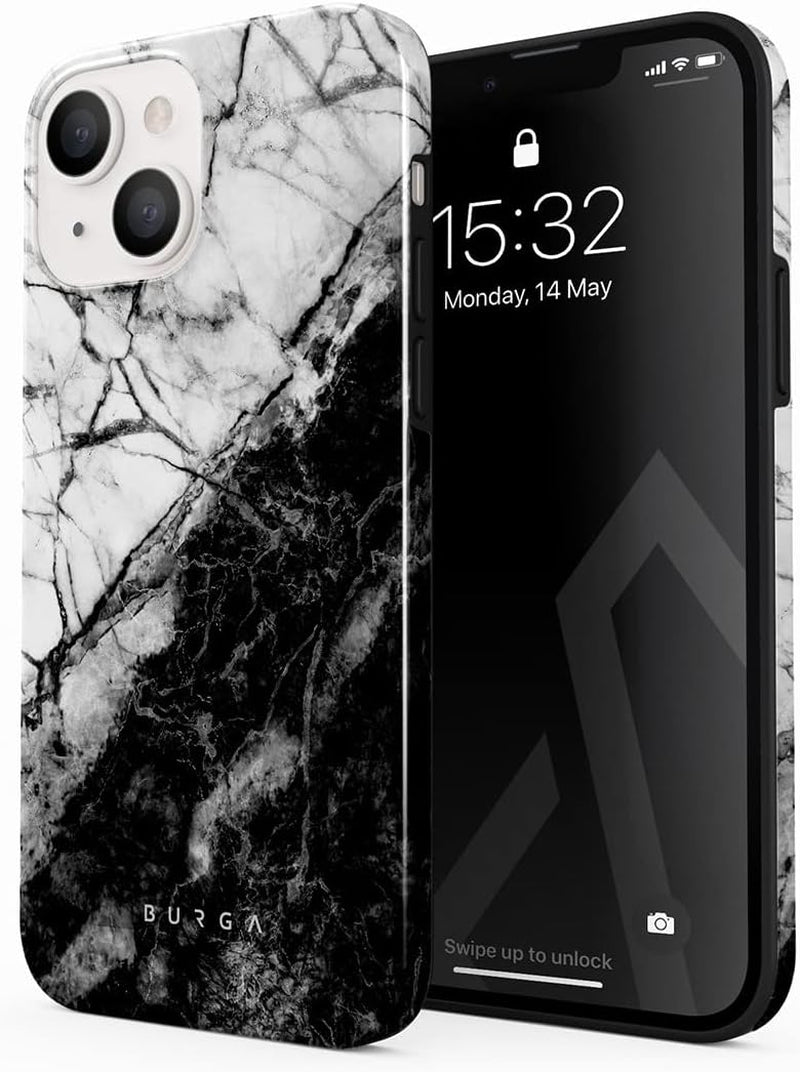 BURGA Phone Case Compatible with Iphone 14 PRO MAX - Wireless Charging Compatible, Hybrid 2-Layer Hard Shell + Silicone Protective Case, Heavy Duty Protection, Slim Fit, Shock-Absorbent, Almond Latte  BURGA Fatal Contradiction Iphone 13 Mini 