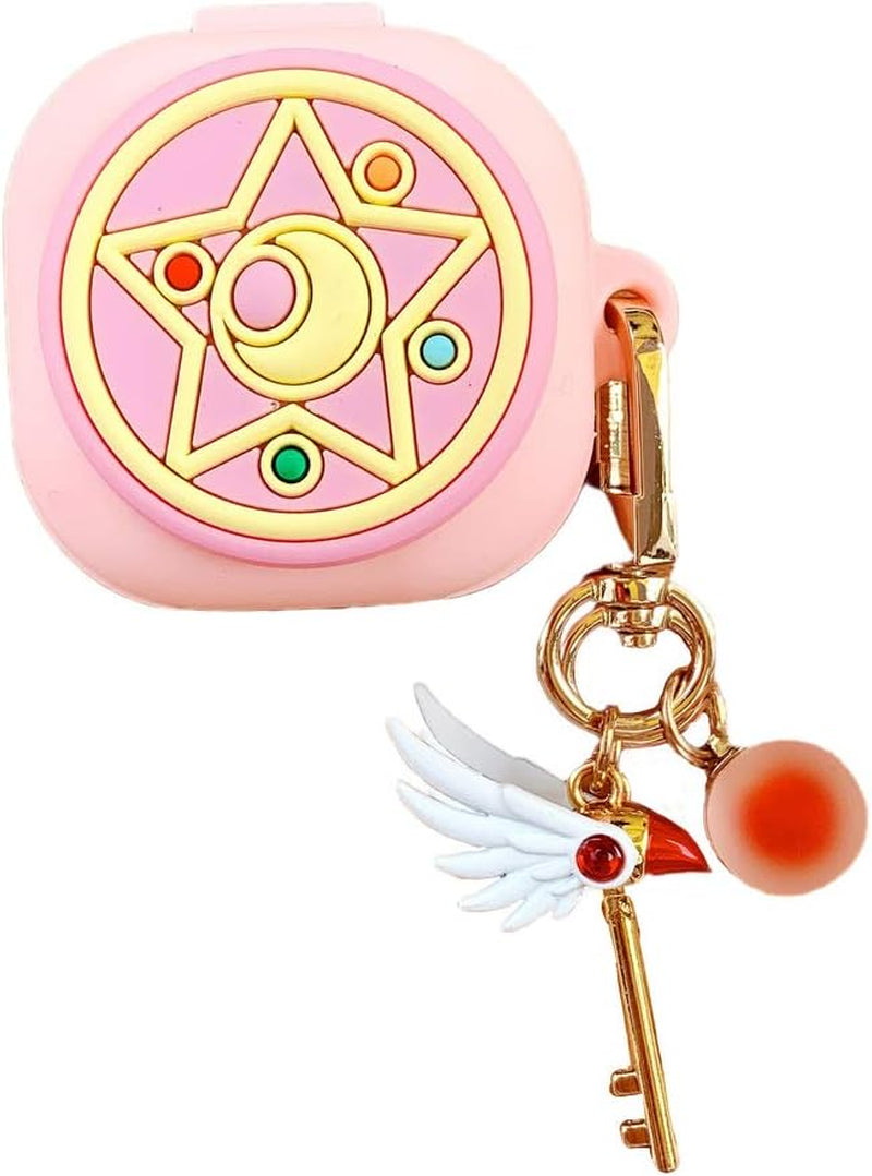 Compatible with Galaxy Buds Pro/Galaxy Buds Live Case Cover Accessory with Doll, Case Cover for Samsung Galaxy Buds Pro(2021) Earbuds Accessories  INHCH   