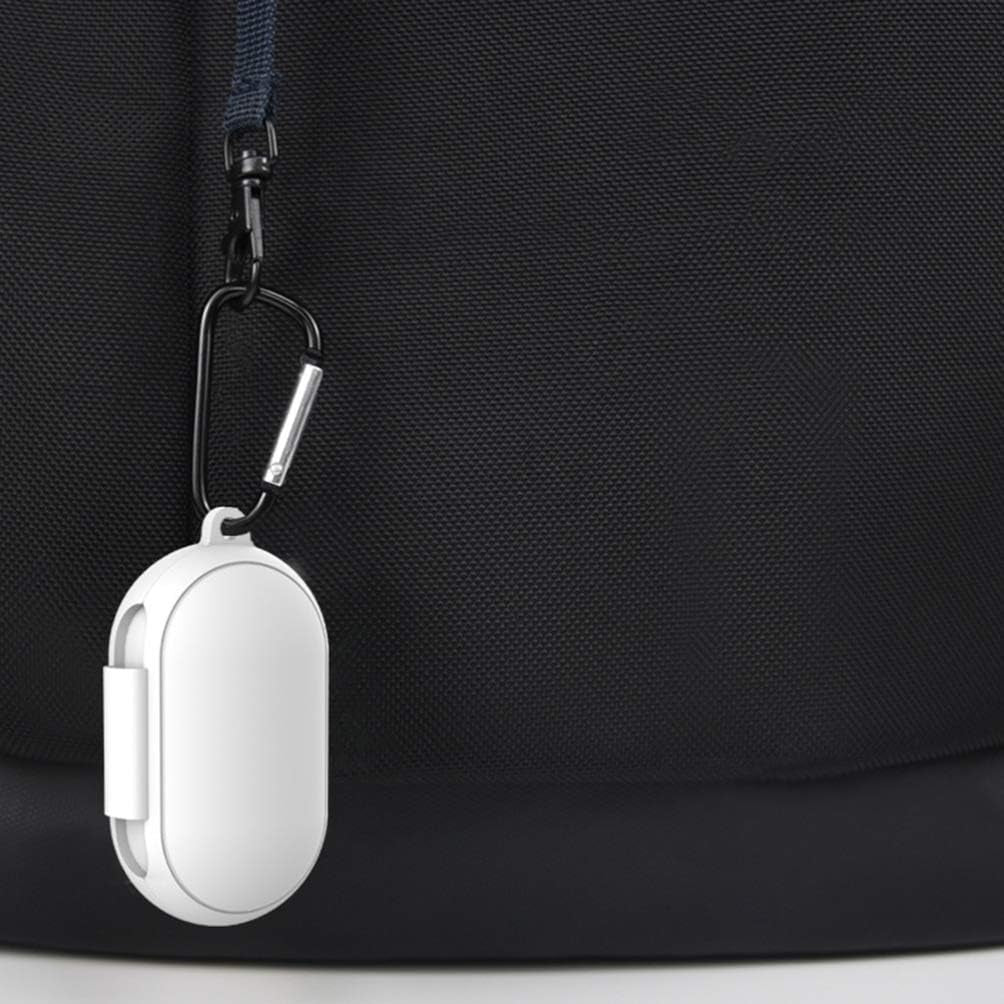 Hemobllo Compatible for Samsung Galaxy Buds plus Case - 2 Pcs Silicone Case Cover Anti-Scratch Wireless Earbuds Carrying Case Shock Resistant Protective Case Skin with Keychain (Black+White)  Hemobllo   