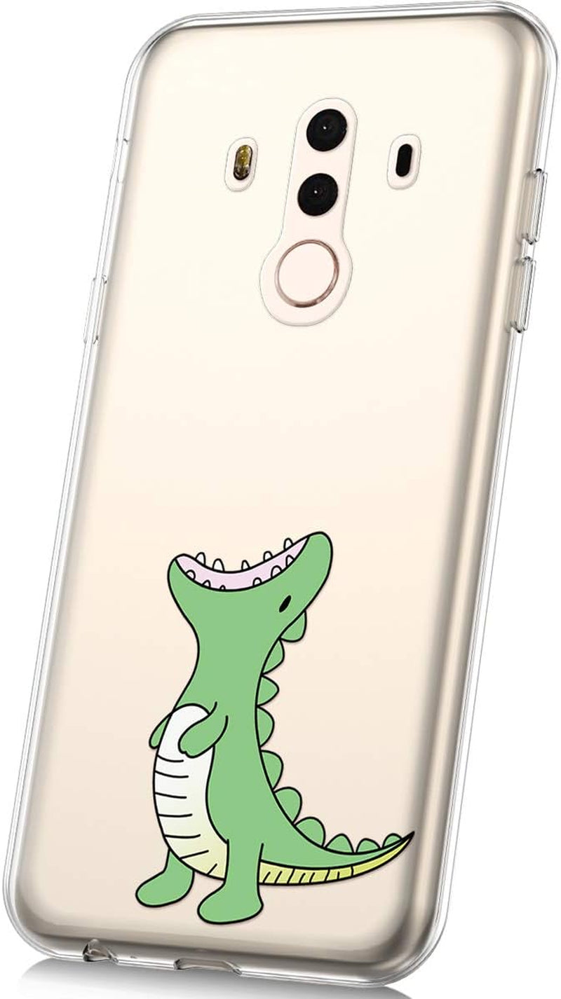PHEZEN Case for Huawei Mate 10 Pro Case,Cute Art Design Soft Flexible Crystal Clear TPU Silicone Rubber Case Ultra Thin Transparent TPU Bumper Cover Phone Case for Huawei Mate 10 Pro,Blue Dreamcatcher  PHEZEN Green Dinosaur  