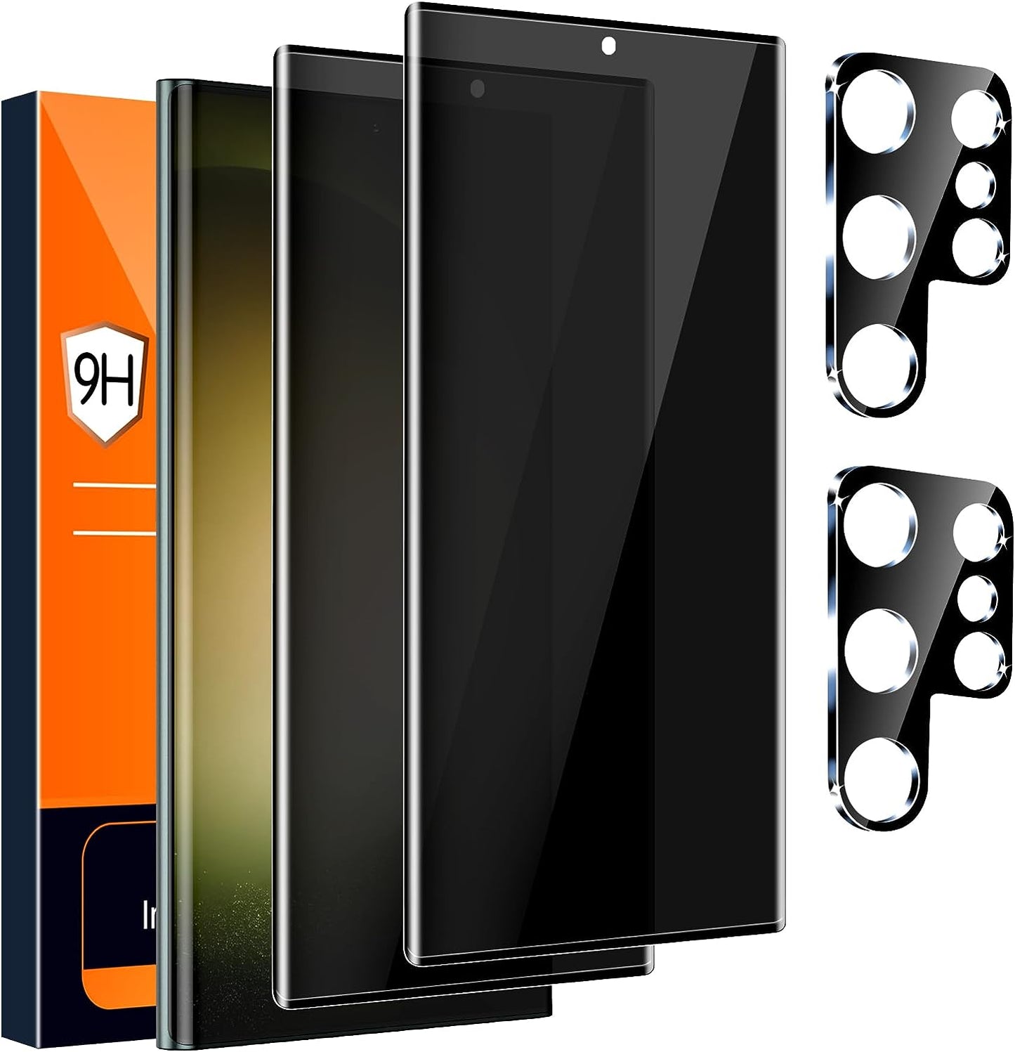 [3+3 Pack] Tempered Glass Screen Protector for Google Pixel 8 Pro 5G, Ultrasonic Fingerprint Unlock, HD Clear Case Friendly Scratch Resistant for Google Pixel 8 Pro Screen Protector  Samcorn S23Ultra-6.8Inch-Privacy-Hd11  