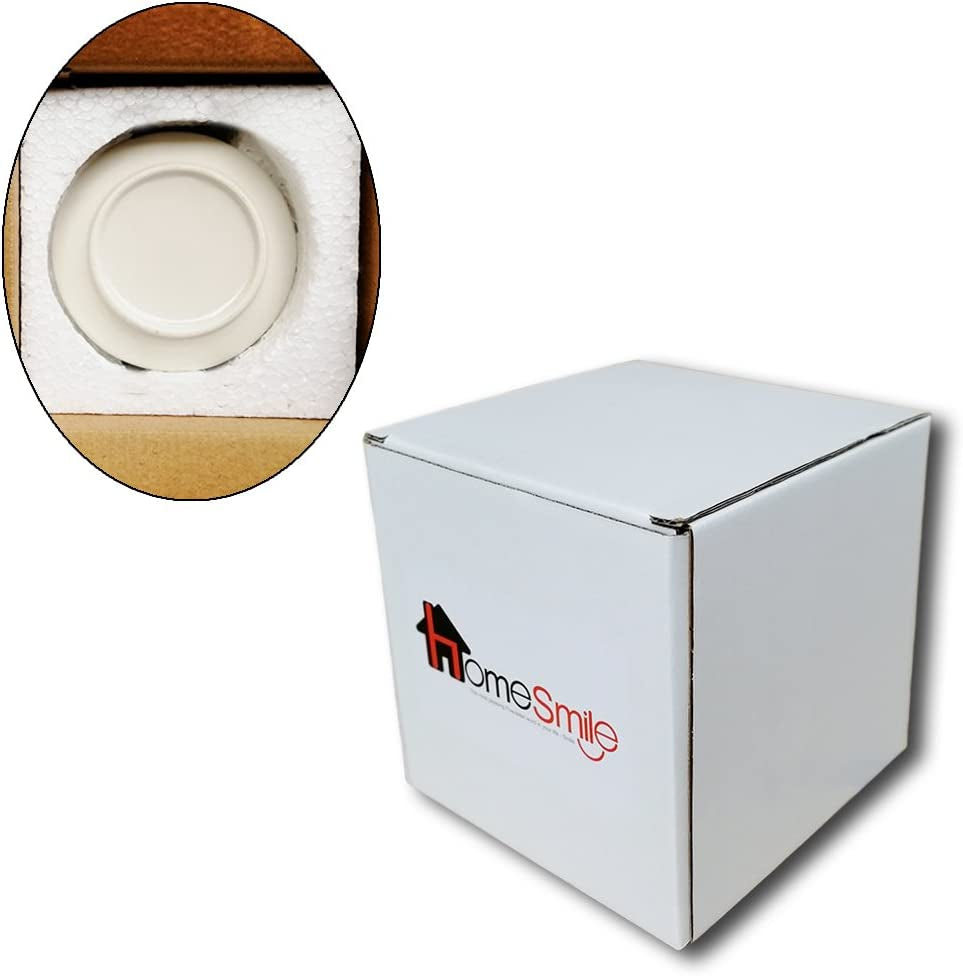 HOME SMILE Elephant Ring Dish Holder for Jewelry,Elephant Gifts for Women Chritsmas,Engagement Wedding Trinket Trays,Ceramic White  QY   