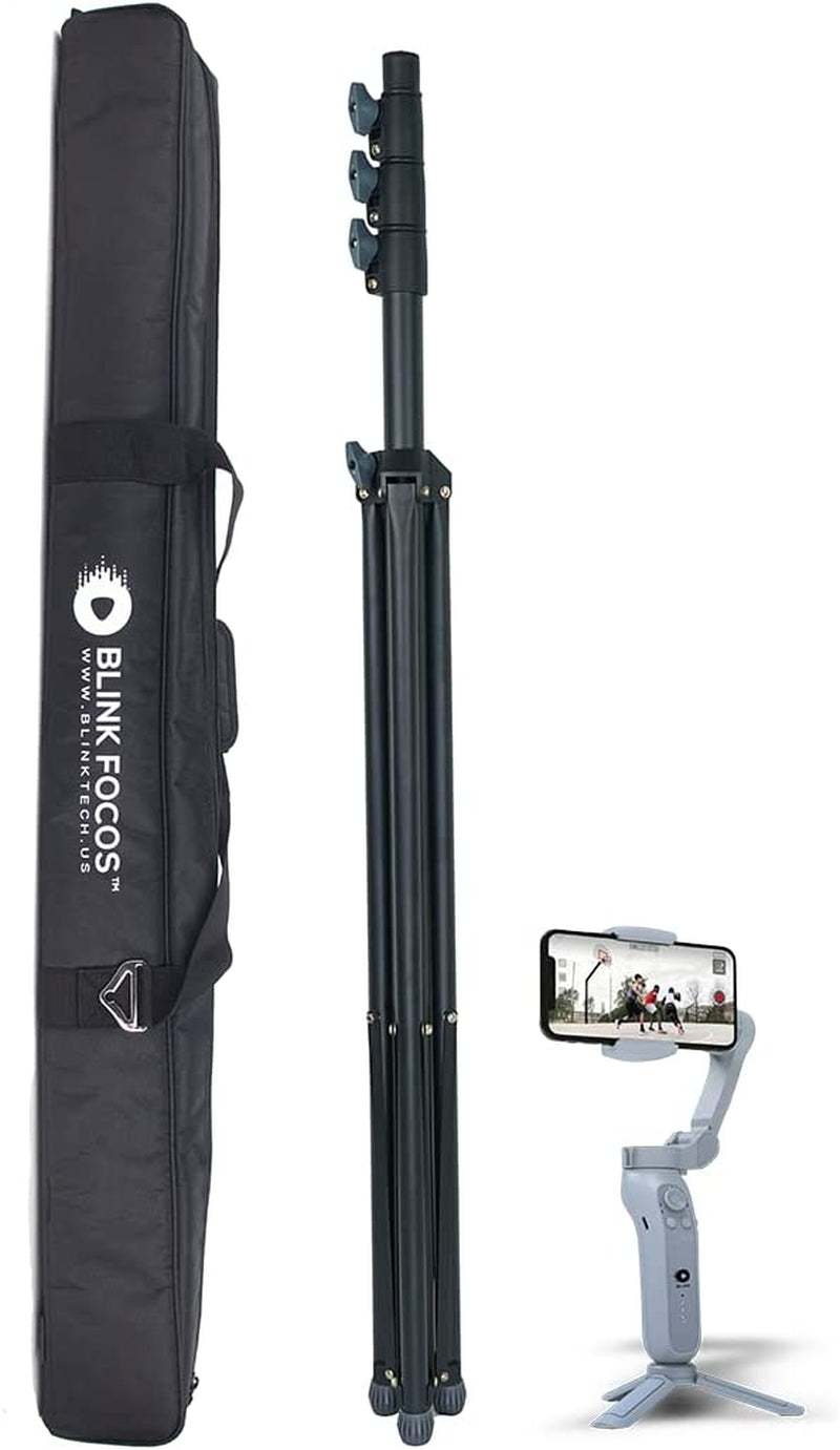 Xbot Blink Focos Sports Gimbal, Record Basketball&Soccer Games, AI Automatic Shooting, Unmanned Operation, 3-Axis Phone Gimbal, Portable & Foldable, Live Stream, Support Ios Android  Blink Tech Xbot Sports Gimbal + T4 Tripod Kit  