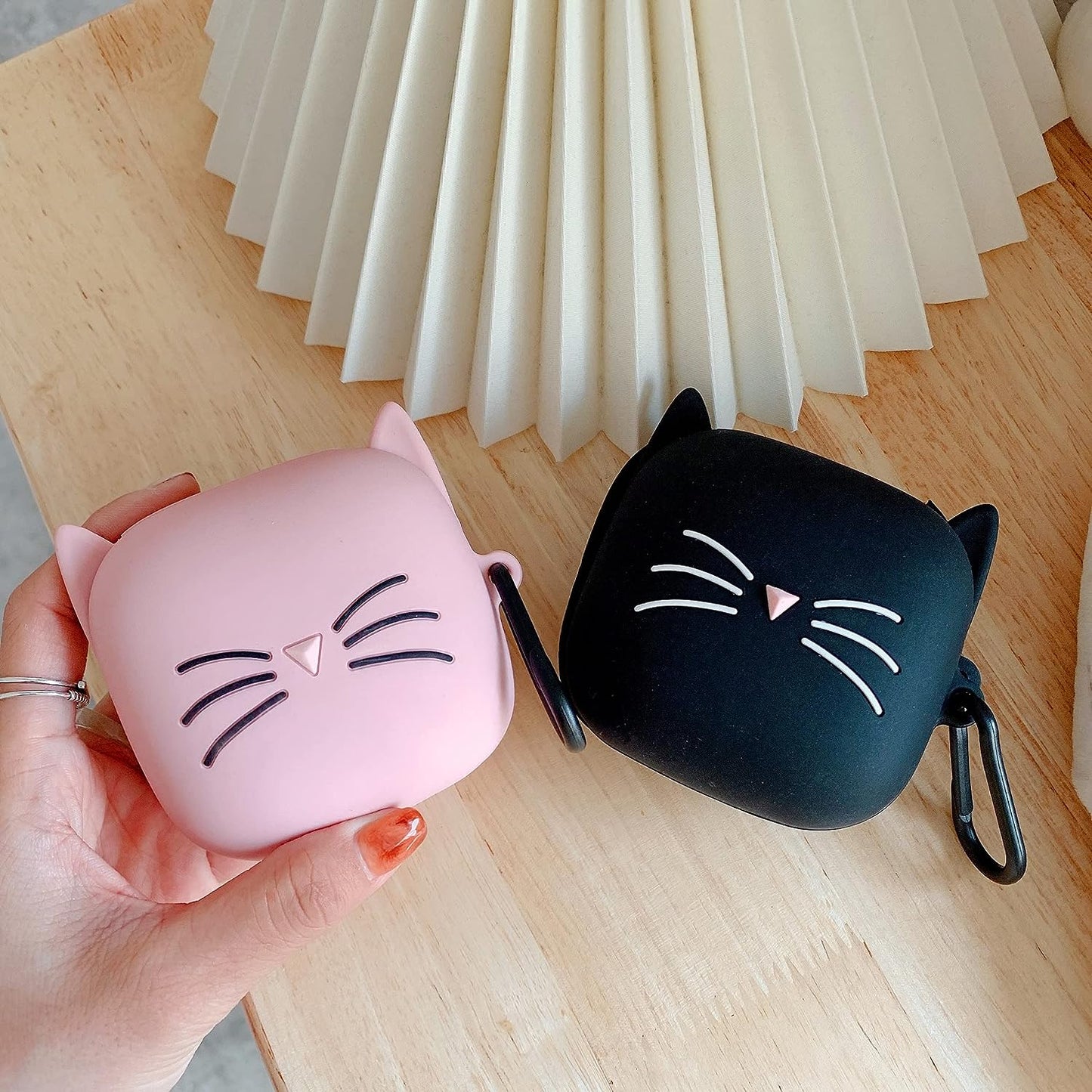 CASEVERSE for Powerbeats Pro Case, 3D Cute Cartoon Cat Shockproof Protective Silicone Case for Powerbeats Pro with Keychain for Boys Girls Teens  CASEVERSE   