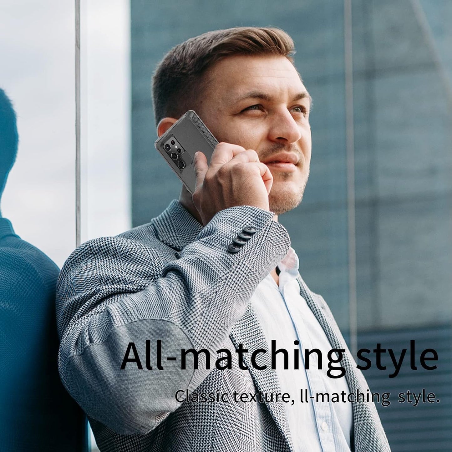 SZFIRSTEY Case for Galaxy S22 Ultra, Drop Protection Rugged Shockproof Military Protective Bumper Phone Cover Armor Heavy Duty for Samsung Galaxy S22 Ultra (Black)  SZFIRSTEY   