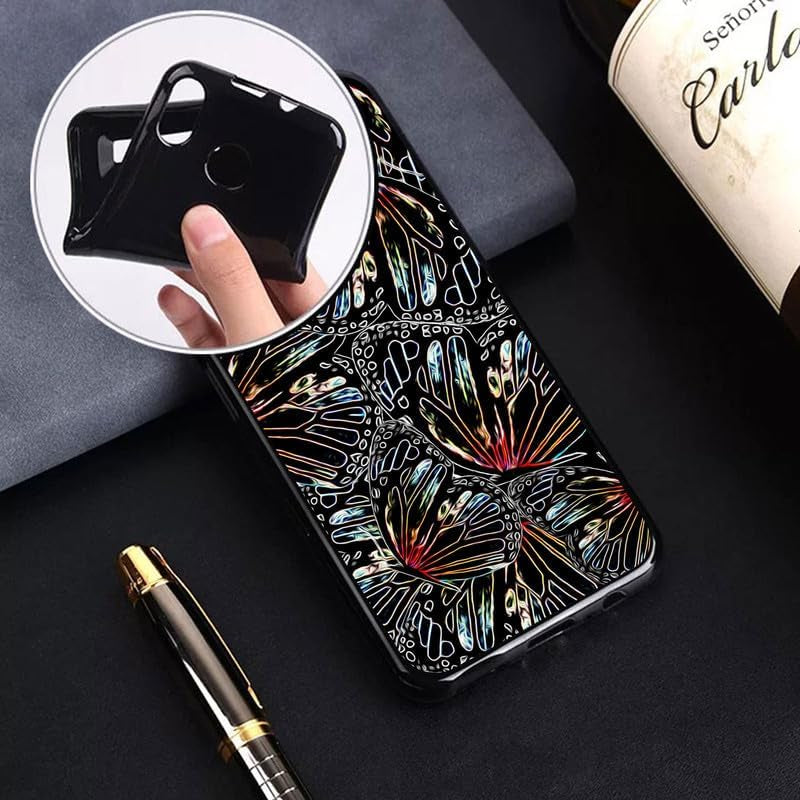 WIMSPEED Shockproof Phone Case for Sony Xperia 5 V (6.1") + 2 Pack Tempered Glass Protective Film, Slim Soft Silicone Shell anti Scratch TPU Cover for Sony Xperia 5 V - Light and Shadow  WIMSPEED   