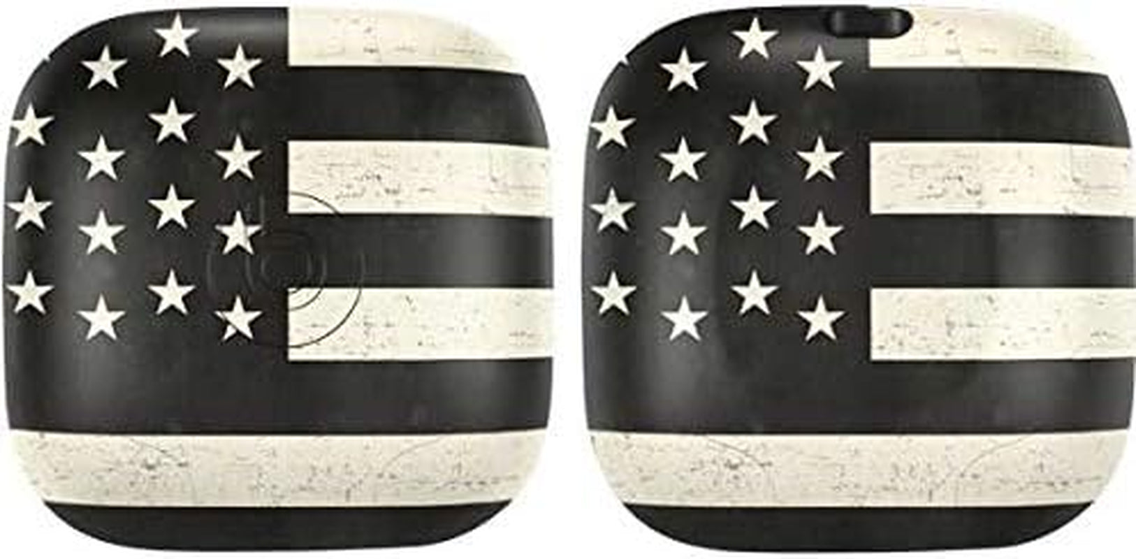 Skinit Decal Audio Skin Compatible with Powerbeats Pro - Originally Designed Black & White USA Flag Design  Skinit   