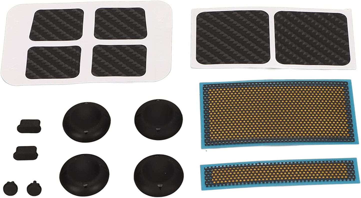 Game Console Protection Kit, for Steam Deck, with Touchpad Stickers/Button Sticker/Host Dust Screen/Silicone Joystick Cap/Storage Box/Headphone Dust Plug  Pomya   