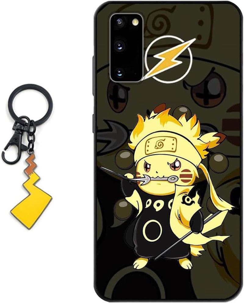 Starrycase Compatible with Samsung Galaxy S21 plus Case Anime Cute Design Soft Silicone Animation Cartoon Kawaii Cool Case for Samsung Galaxy S21 plus (With Figure Keychain)  Starrycase Case 1 Samsung Galaxy S22 