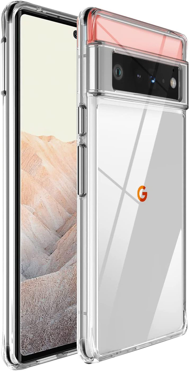 Guarishel for Google Pixel 8 Phone Case: [Built-In 4 Airbags][Not-Yellowing] Military-Grade Shockproof Protective Phone Case for Google Pixel 8, Blue  Guarishel Crystal Clear Google Pixel 6 Pro 