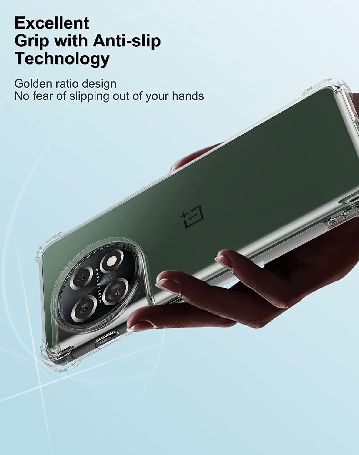 Foluu for Oneplus 11 Case, for Oneplus 11 Phone Case Clear, Scratch Resistant Reinforced Corners TPU Rubber Soft Skin Silicone Protective Case Cover for Oneplus 11 2023 (Crystal Clear)  Foluu   