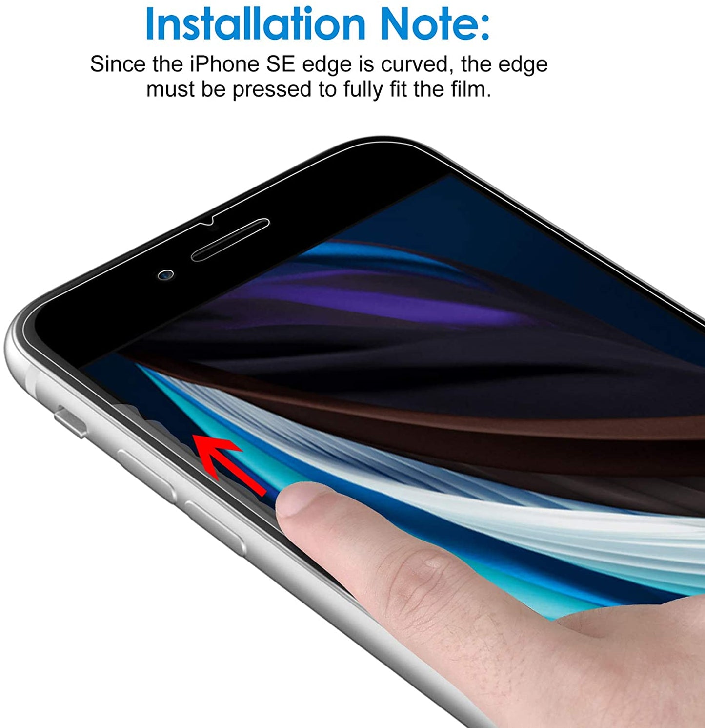 Jetech Screen Protector for Iphone SE 3/2 (2022/2020 Edition), 4.7-Inch, Tempered Glass Film, 3-Pack  JETech   