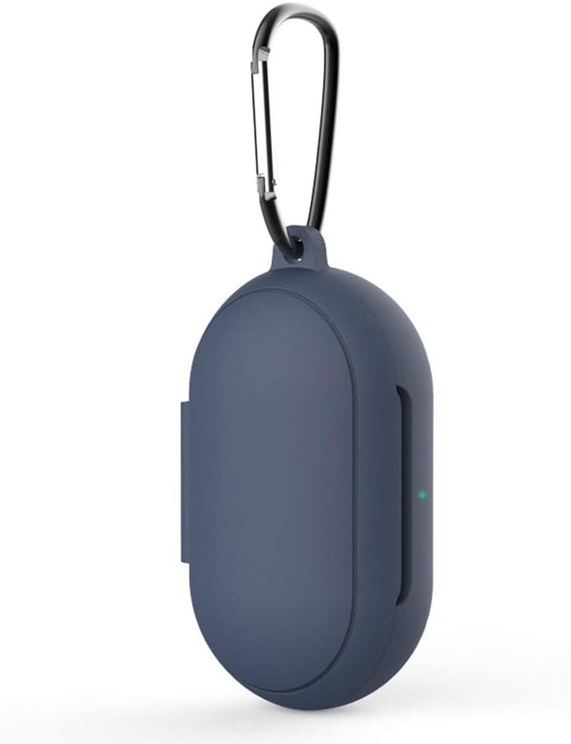 Earphone Storage Case Fashion Soft Silicone Full Protective Cover Case for Samsung Galaxy Buds (Buds+) with Anti-Loss Hook Tools Soft Earbuds Carrying Case Protective Accessories (Pink)  awtpm dark blue  