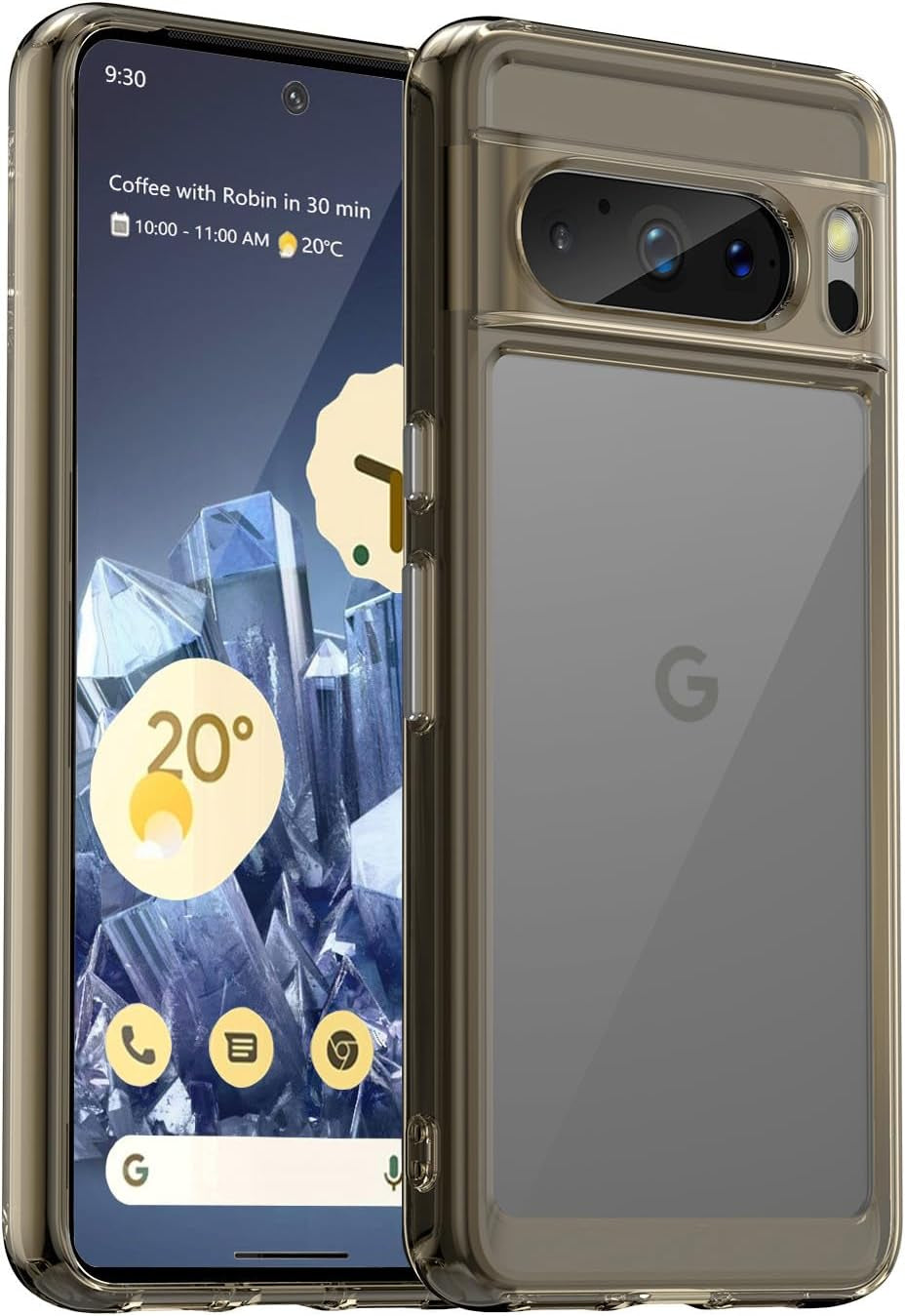 Guarishel for Google Pixel 8 Phone Case: [Built-In 4 Airbags][Not-Yellowing] Military-Grade Shockproof Protective Phone Case for Google Pixel 8, Blue  Guarishel Clear-Black Google Pixel 8 Pro 