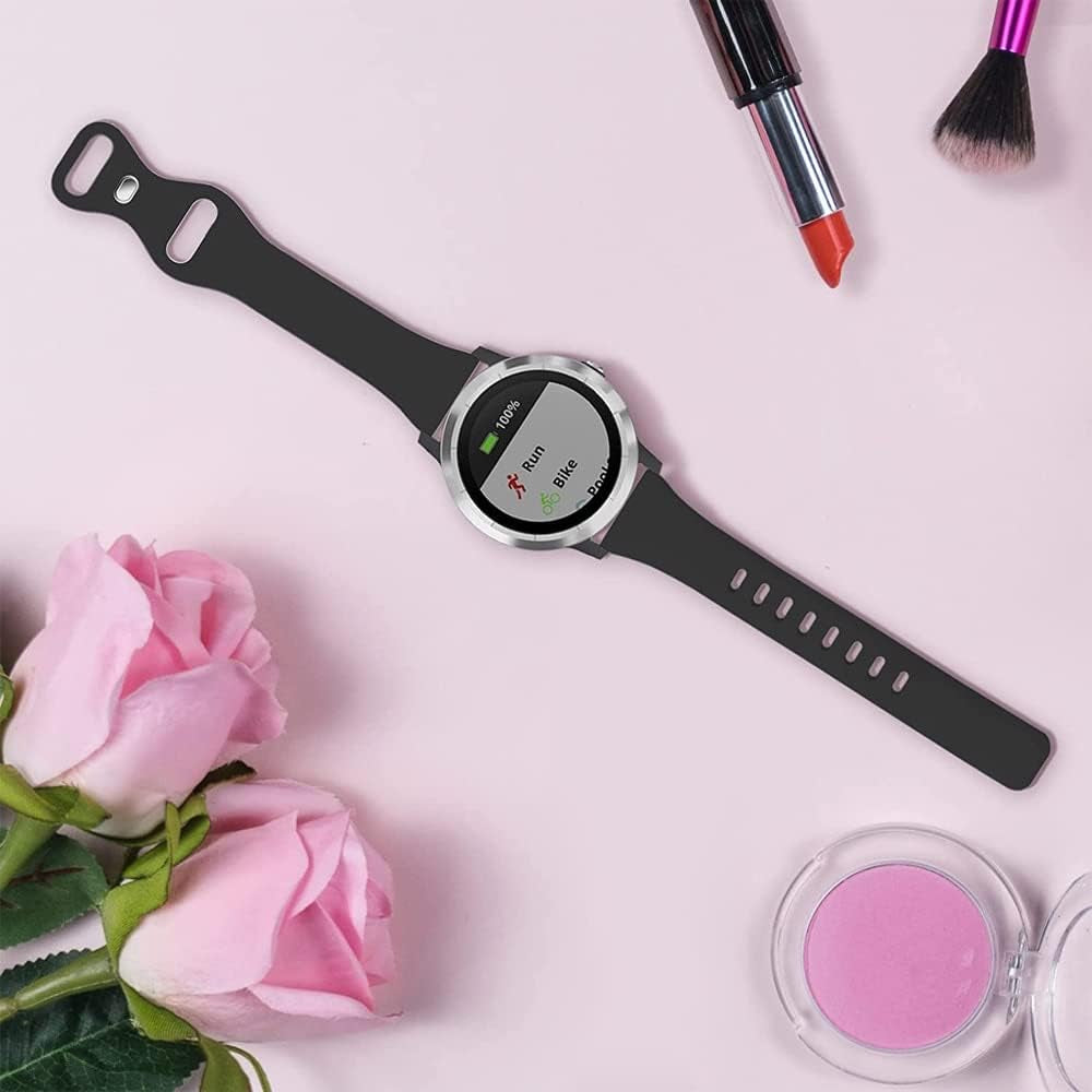 AEHON Slim Narrow Bands for Garmin Vivoactive 3/3 Music/Forerunner 245/645/Vivomove Hr/Venu Sq 20Mm Soft Silicone Sport Wristbands  AEHON   