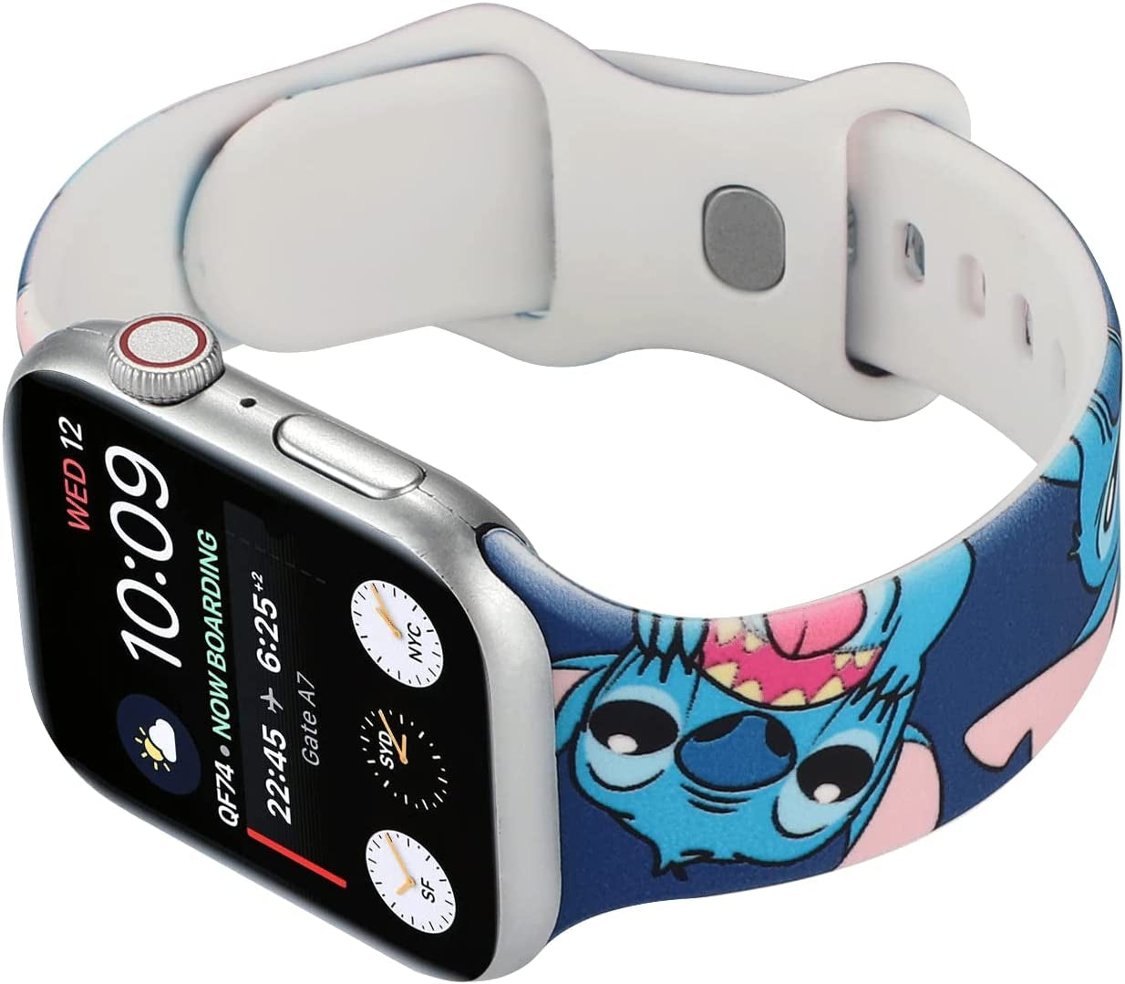HYHMXB Cute Cartoon Monster Pattern Watch Bands Compatible with Apple Watch 38Mm 40Mm 41Mm for Kids Girl Boy, Grade Soft Silicone Sports Wristband Strap for Iwatch SE & Series 8/7/6/5/4/3/2/1  Hi-Yoohere   