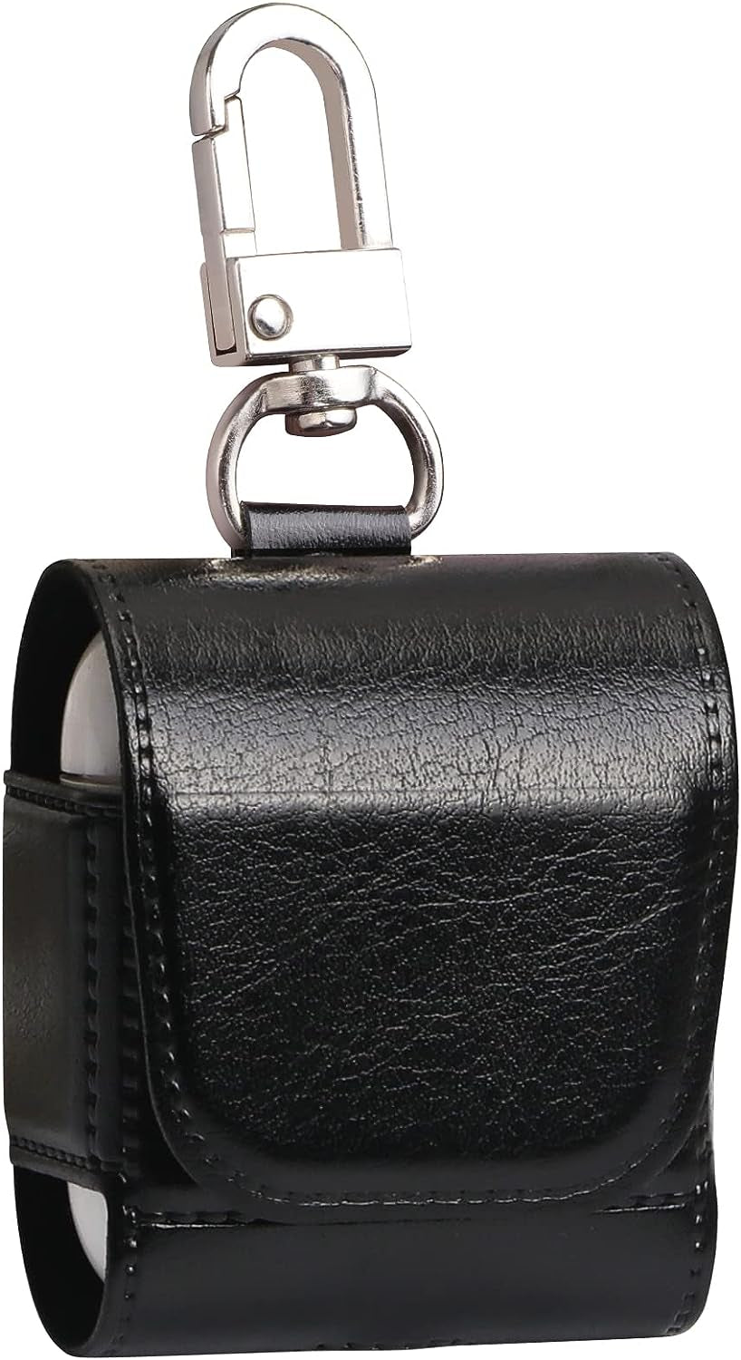 FYY Designed for Airpods Pro Case, [Tote Bag Design] Premium PU Leather Cute Protective Shockproof Bag Cover with Buckles Rhinestones Compatiable with Wireless Charging for Girls Teens Women Pink  GUANGZHOU WENYI COMMUNICATION EQIPMENT CO.,LTD C-Black AirPods 1st/2nd 