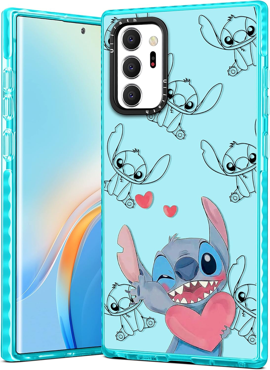 Ulirath for Samsung Galaxy Note 20 Ultra 6.9" Case Cartoon Dont Touch My Phone Designer Pattern Cover Cool Funny for Girly Girls Kids Boys Bumper Soft Protective Phone Cases for Galaxy Note 20 Ultra  Ulirath For Samsung Galaxy Note 20 Ultra-White Heart Stih  