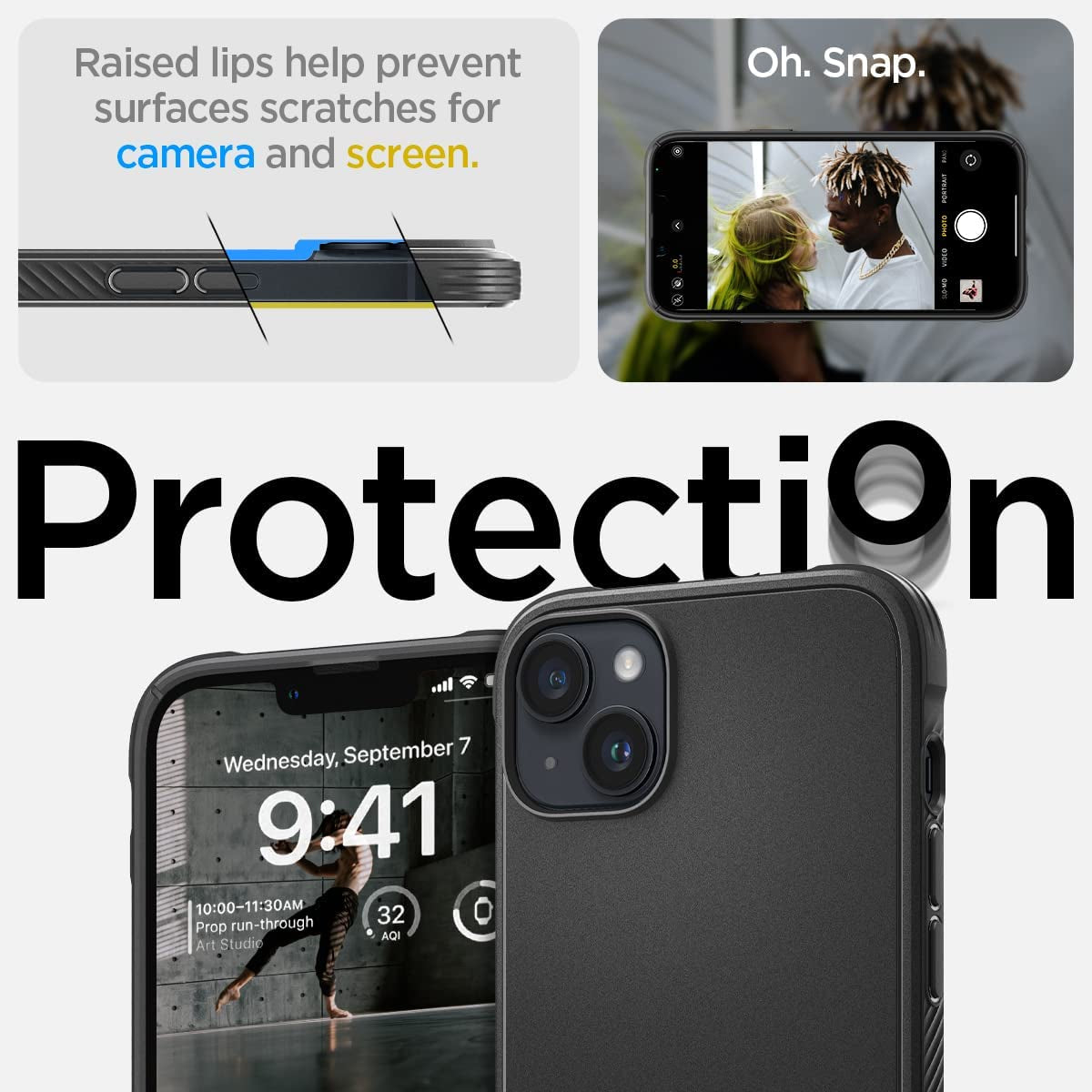 Spigen Rugged Armor (Magfit) [Extreme Protection Tech] Designed for Iphone 14 Case (2022) - Matte Black  Spigen   