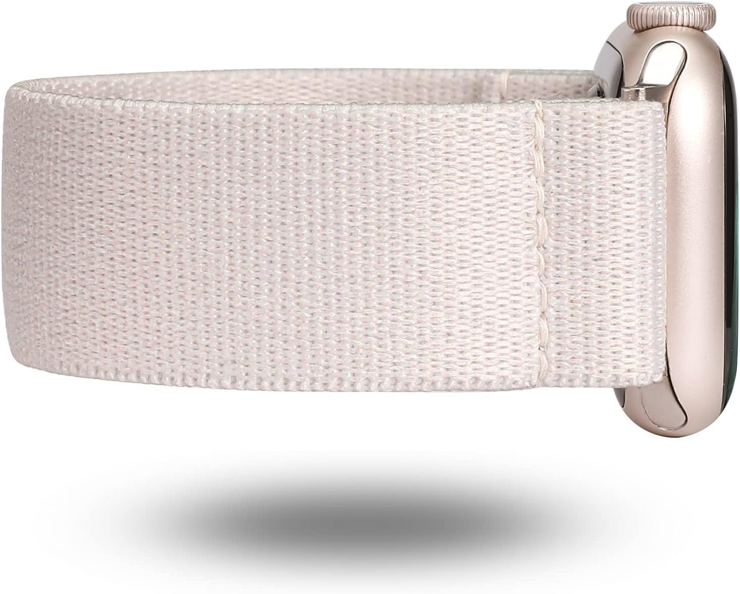 TOYOUTHS Elastic Band Compatible with Apple Watch Band Scrunchies Stretchy Solo Loop 41Mm/40Mm/38Mm Soft Nylon Strap Replacement Wristband for Iwatch Series 8/7/SE/6/5/4/3/2/1, Black/Gold/Blue, S  TOYOUTHS   