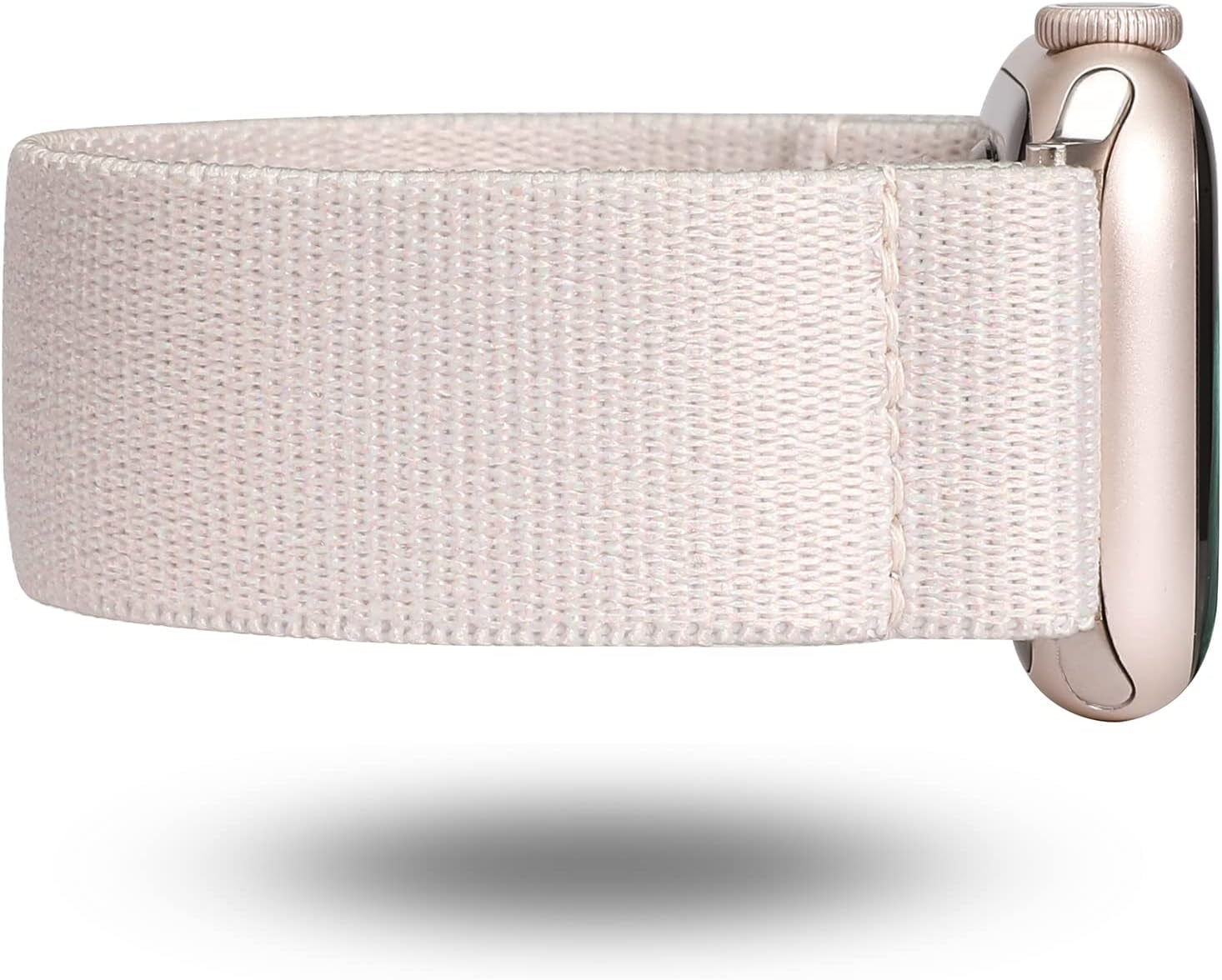 TOYOUTHS Elastic Band Compatible with Apple Watch Band Scrunchies Stretchy Solo Loop 41Mm/40Mm/38Mm Soft Nylon Strap Replacement Wristband for Iwatch Series 8/7/SE/6/5/4/3/2/1, Black/Gold/Blue, S  TOYOUTHS   