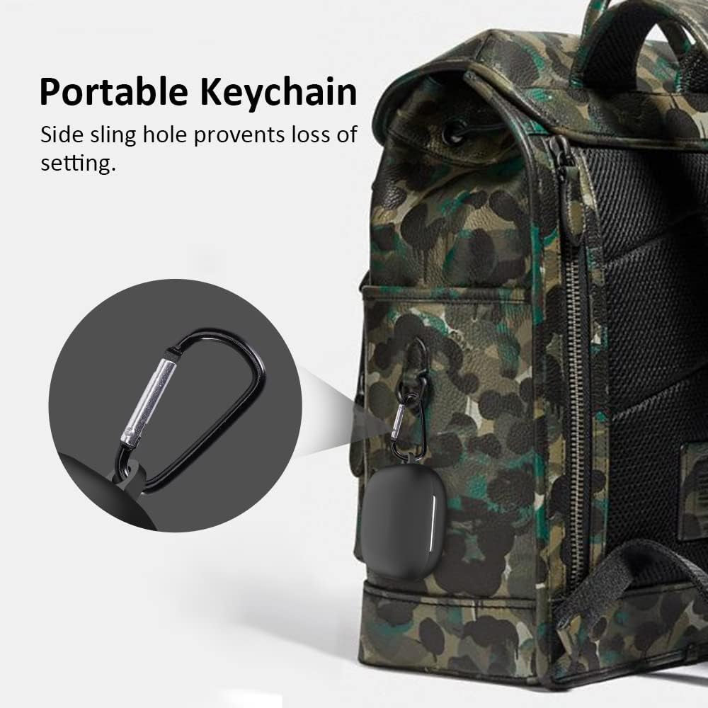 LEWOTE Silicone Case Cover Compatible for Beats Fit Pro [Support Wireless Charging] (Black)  LEWOTE   