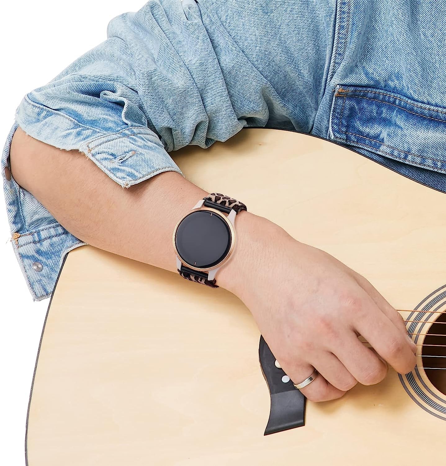 3 Pack Stretchy Nylon Watch Bands Compatible with Garmin Venu/Venu Sq, 20Mm Loop Elastic Straps for Garmin Vivoactive 3,Venu 2 Plus,Vivoactive 3 Music,Forerunner 645/55/245 Music for Women Men.  bolesi   