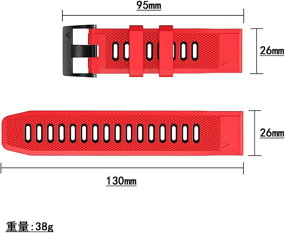 LKDJNC 26Mm 22Mm Quick Release Watchband for Garmin Fenix 6 6X Pro 5X 5 plus 3HR Silicone Easy Fit Wrist Band for Garmin Enduro Mk2 MK1  LKDJNC   
