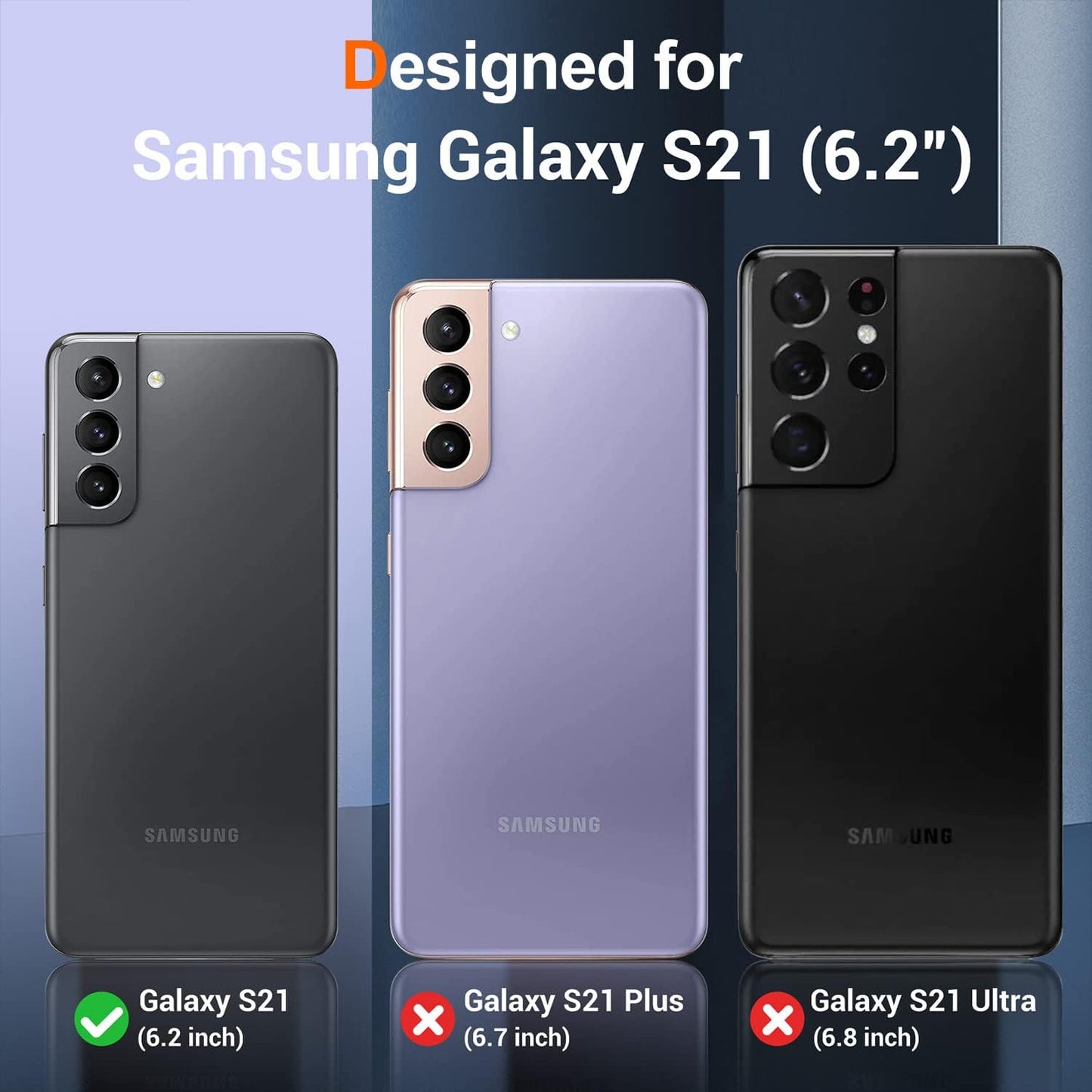 SPIDERCASE for Samsung Galaxy S21 Case,[10 FT Military Grade Drop Protection] [2 Tempered Glass Screen Protector+2 Tempered Camera Lens Protector] Heavy Duty Shockproof Cover for Galaxy S21,Black  SPIDERCASE   