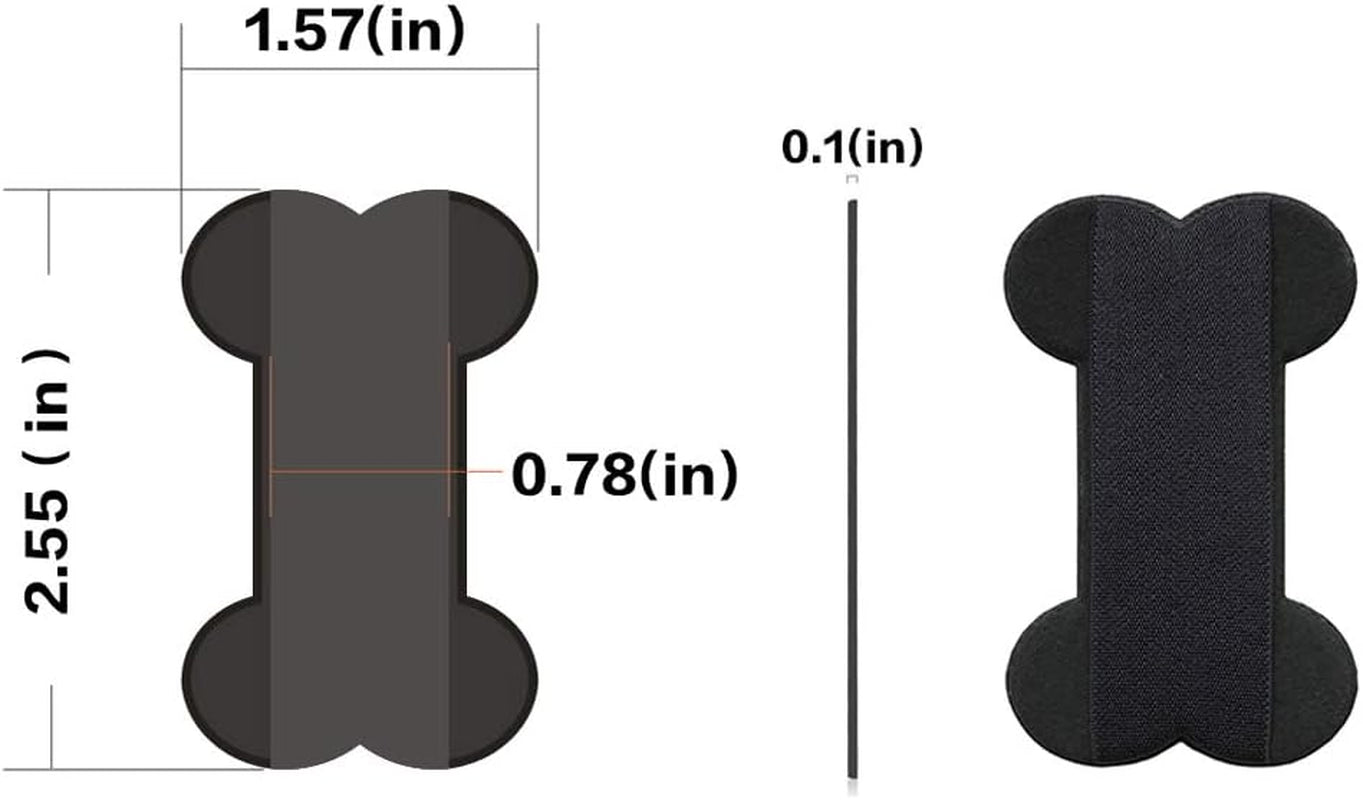 REINVENT Ego-Finger Strap Phone Holder - Cell Phone Grip Holds Device with Just a Finger - Ultra Thin Anti-Slip Universal Cell Phone Grips Band Holder for Back of Phone - 2Pack(Black)  REINVENT EGO   