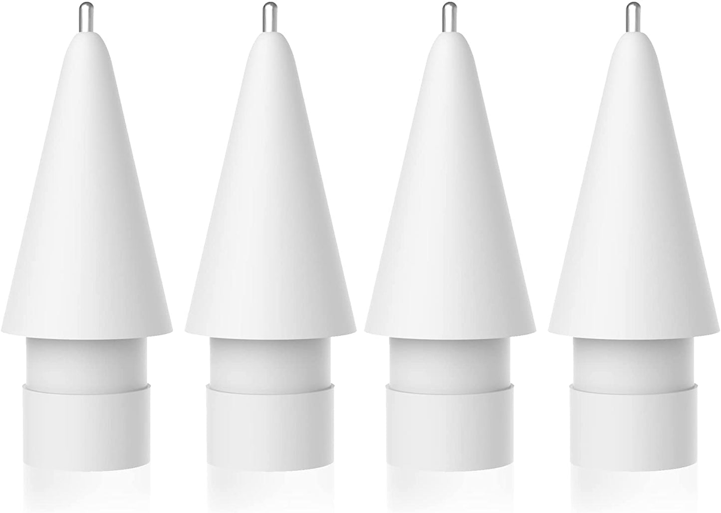 Upgraded 2 Pack Pencil Tips for Apple Pencil,No Wear Out Fine Point Precise Control Pencil Replacement Nibs,Compatible with Apple Pencil 1St Gen and 2Nd Gen/Ipad Pro Pencil,White  Paiholy White-4Pack  