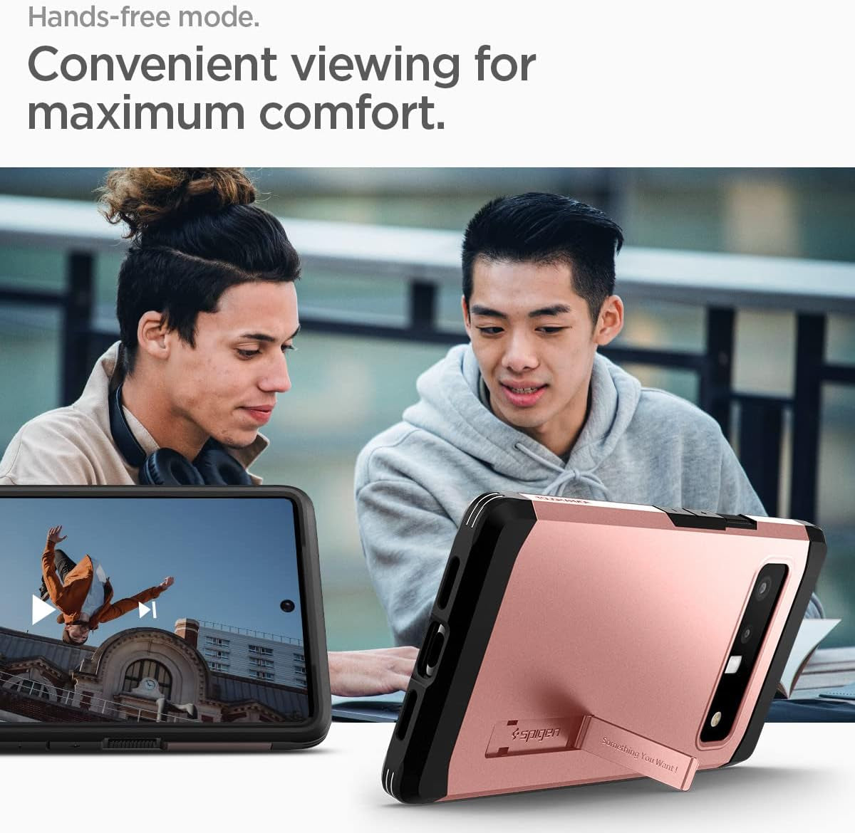 Spigen Tough Armor [Extreme Protection Tech] Designed for Google Pixel 6 Pro Case (2021) - Rose Gold  Spigen   