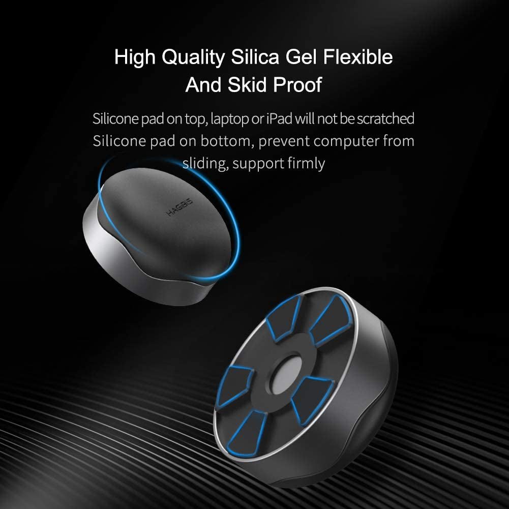 Laptop Cooling Pad, Hagibis Ergonomic Laptop Stand Small Invisible Cooler Ball Portable Magnetic Foot Heat for Macbook Pro Computer  Shanghai Xinxie Industrial Co., Ltd.   