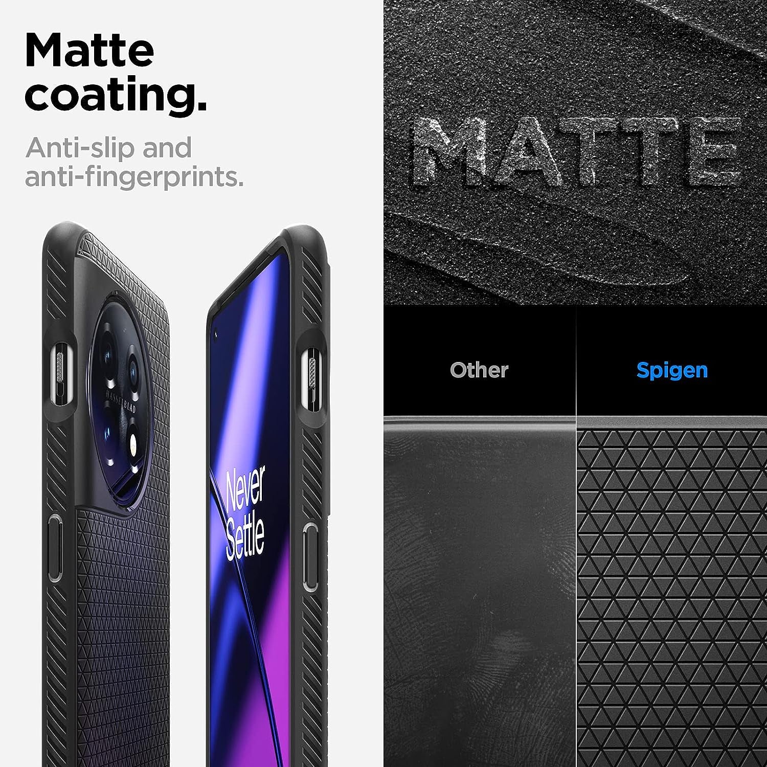 Spigen Liquid Air Armor Designed for Oneplus 11 Case (2023) - Matte Black  Spigen   