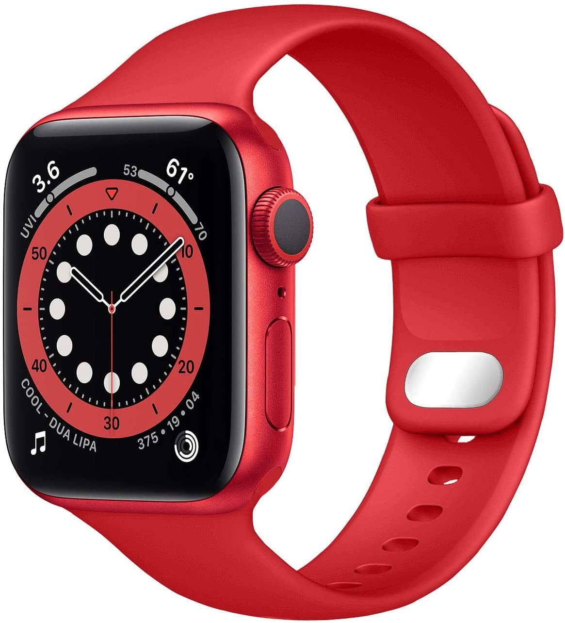 NUKELOLO Sport Band Compatible with Apple Watch Bands 38Mm 41Mm 40Mm 45Mm 44Mm 42Mm, Soft Silicone Replacement Strap Compatible for Iwatch Series SE 7 6 5 4 3 2 1 Women Men  NUKELOLO   