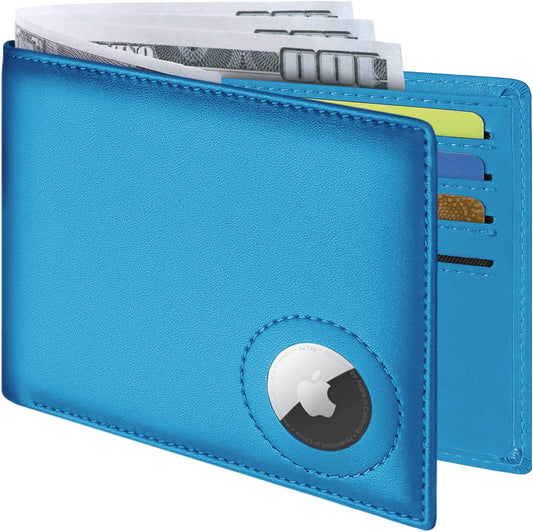 Roll over Image to Zoom in GIPUSSON Men'S Leather Slim Bifold Wallet RFID Blocking Front Pocket Wallets for Men with Stylish Gift Box  GIPUSSON   