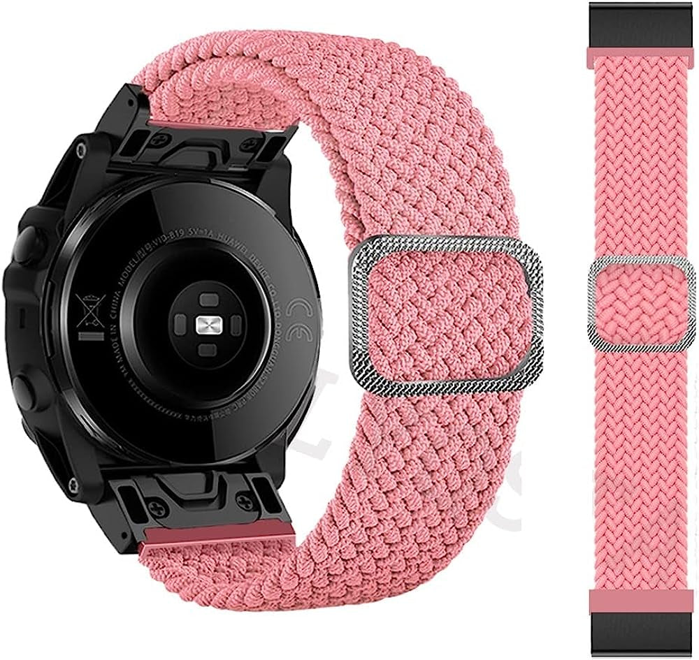 RAYESS 22Mm 26Mm Quick Fit Watchband for Garmin Fenix 6X 6X Pro 5X 3 Loop Nylon Wrist Band/Garmin Fenix 6 6 Pro 5 plus Fenix 7X Fenix 7  RAYESS E 26mm Fenix 6X 6XPro 